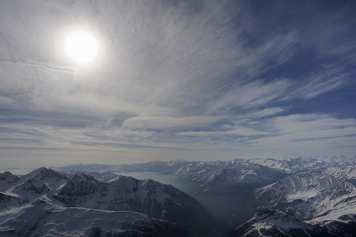 From Punta Helbronner (Mont Blanc)