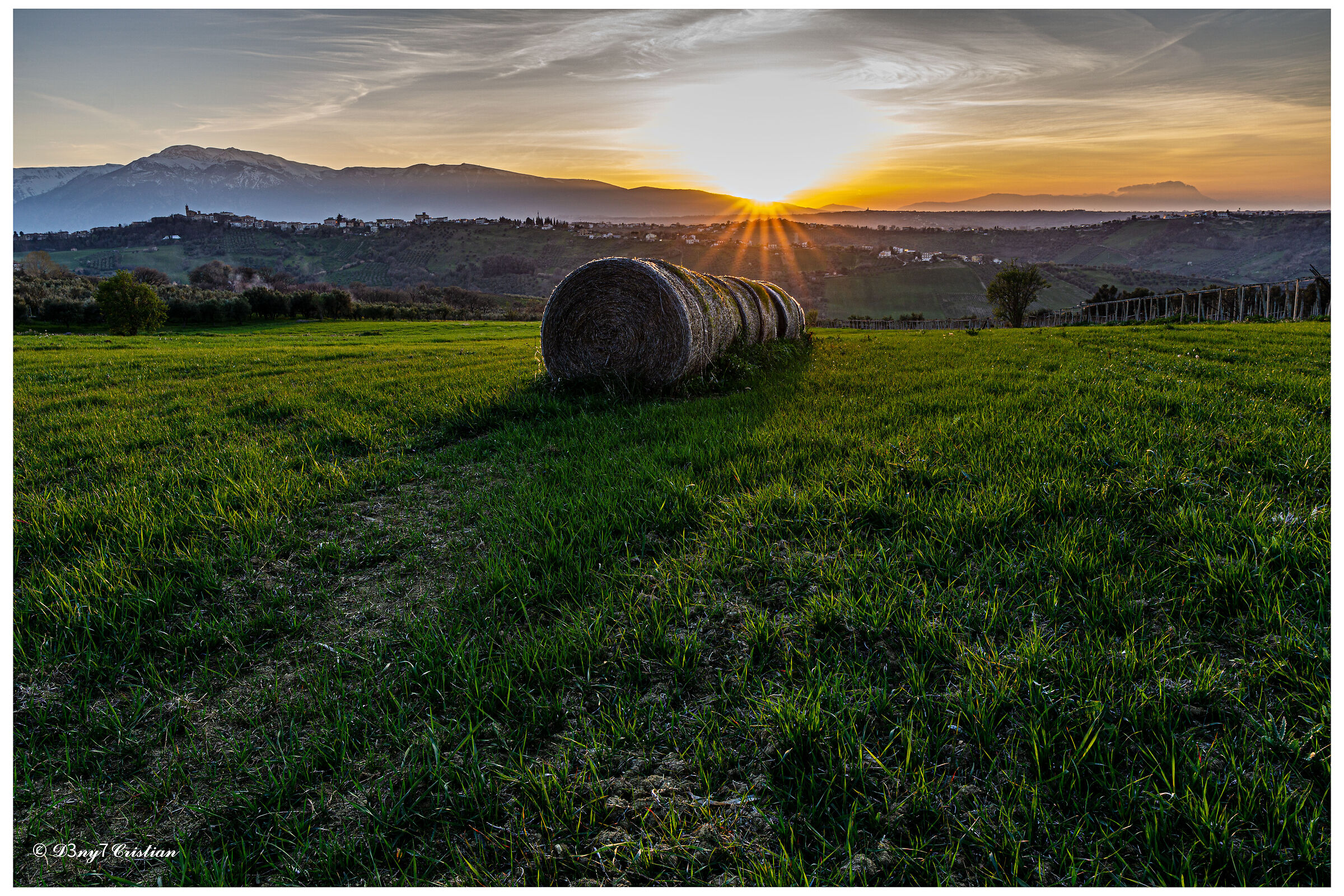Sunset over the Maiella