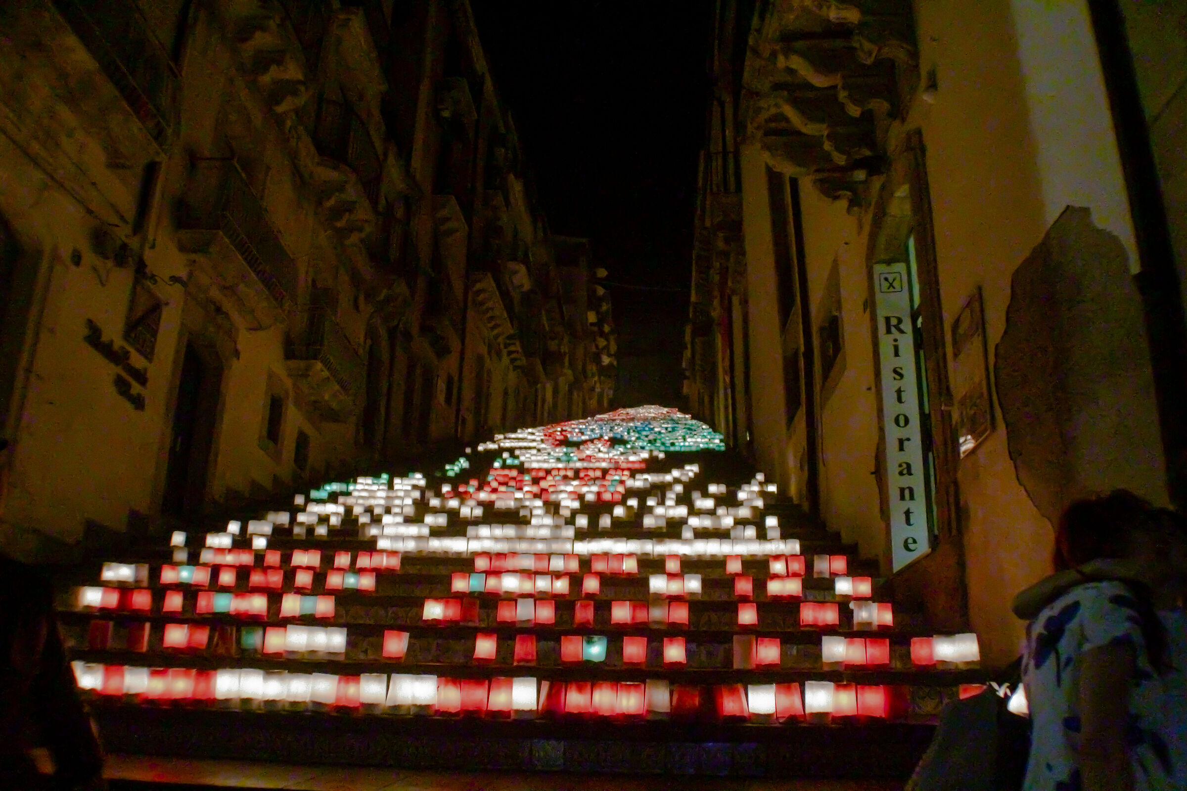 scalinata famosa di Caltagirone Catania 15/08/2018