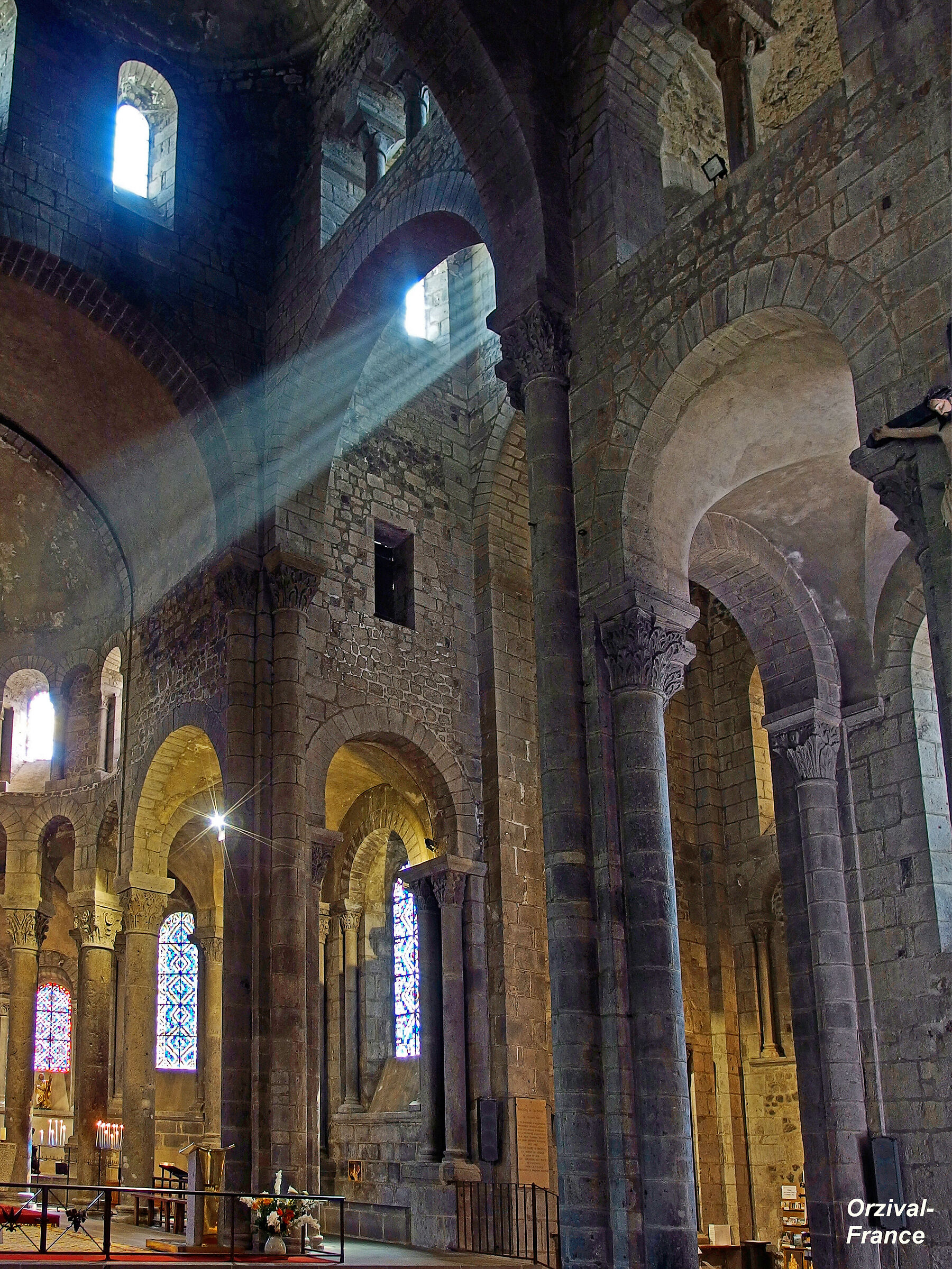 Orzival church - Auvergne - France