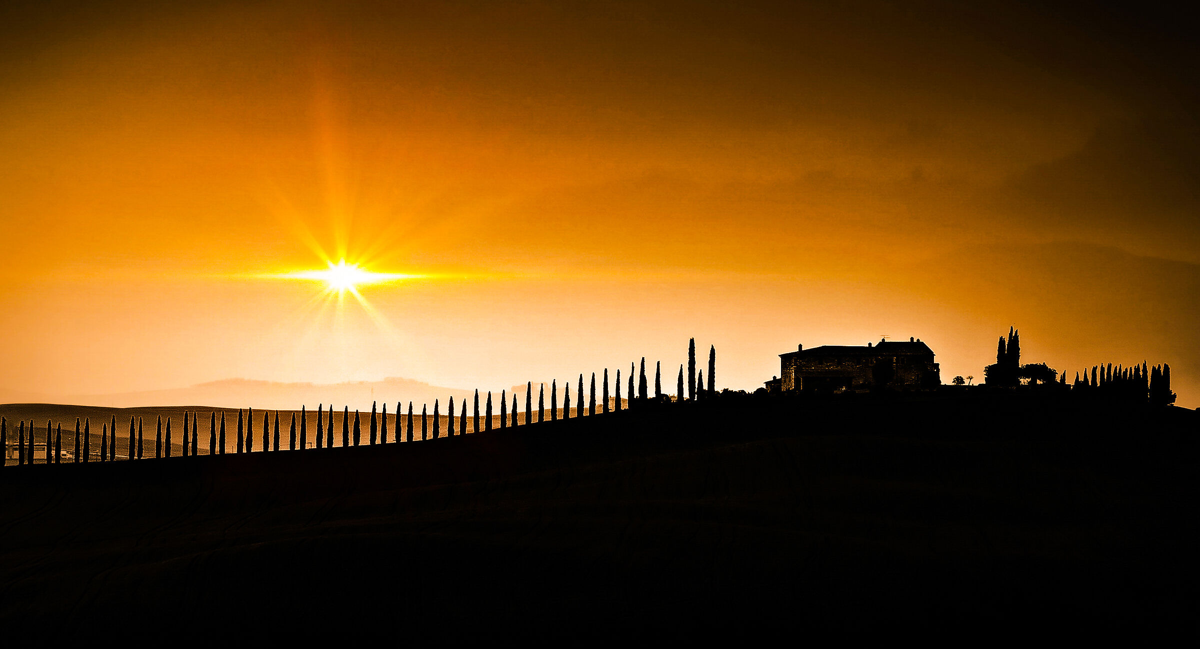 Tramonto in Toscana