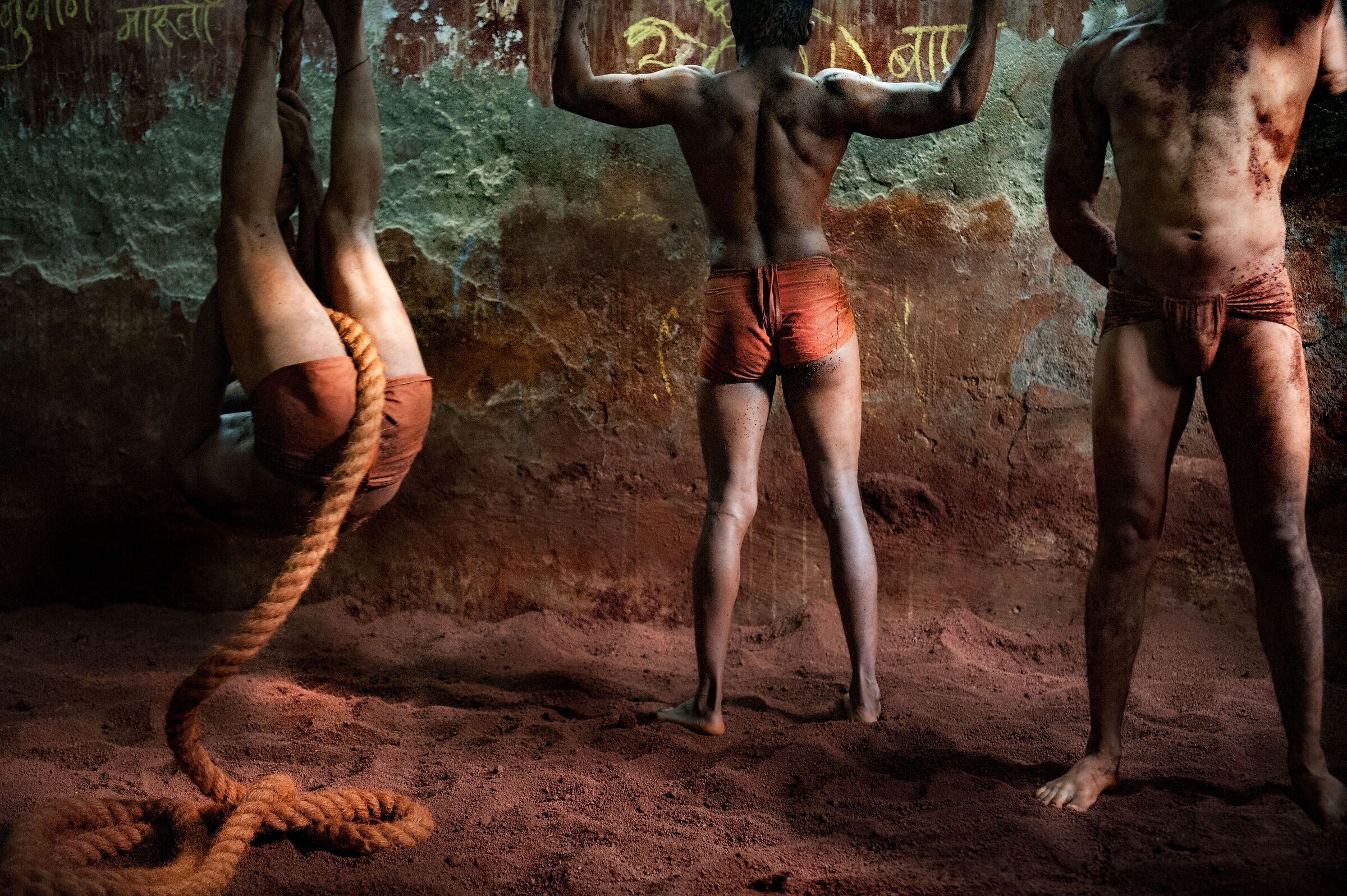 Kushti wrestlers, India