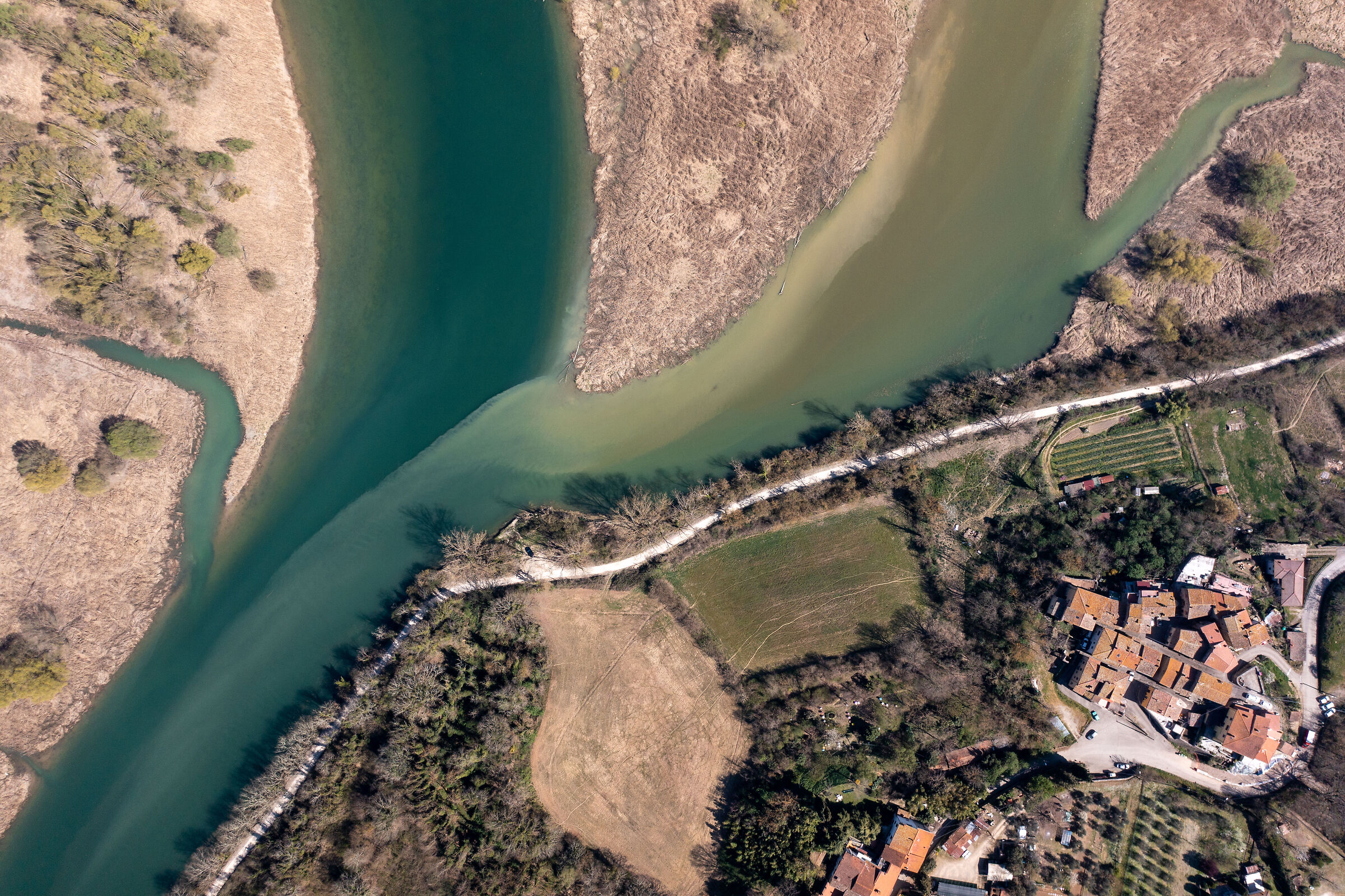 Chiana Canal enters Arno