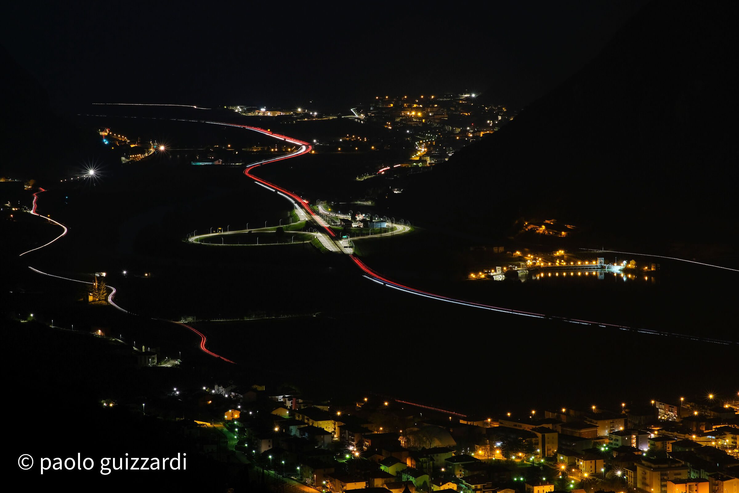 Raccordo A22 by night