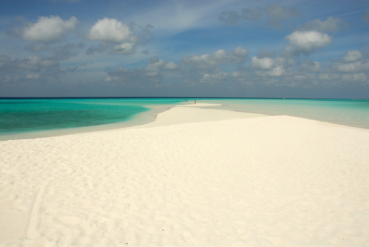 Maldive lingua di sabbia