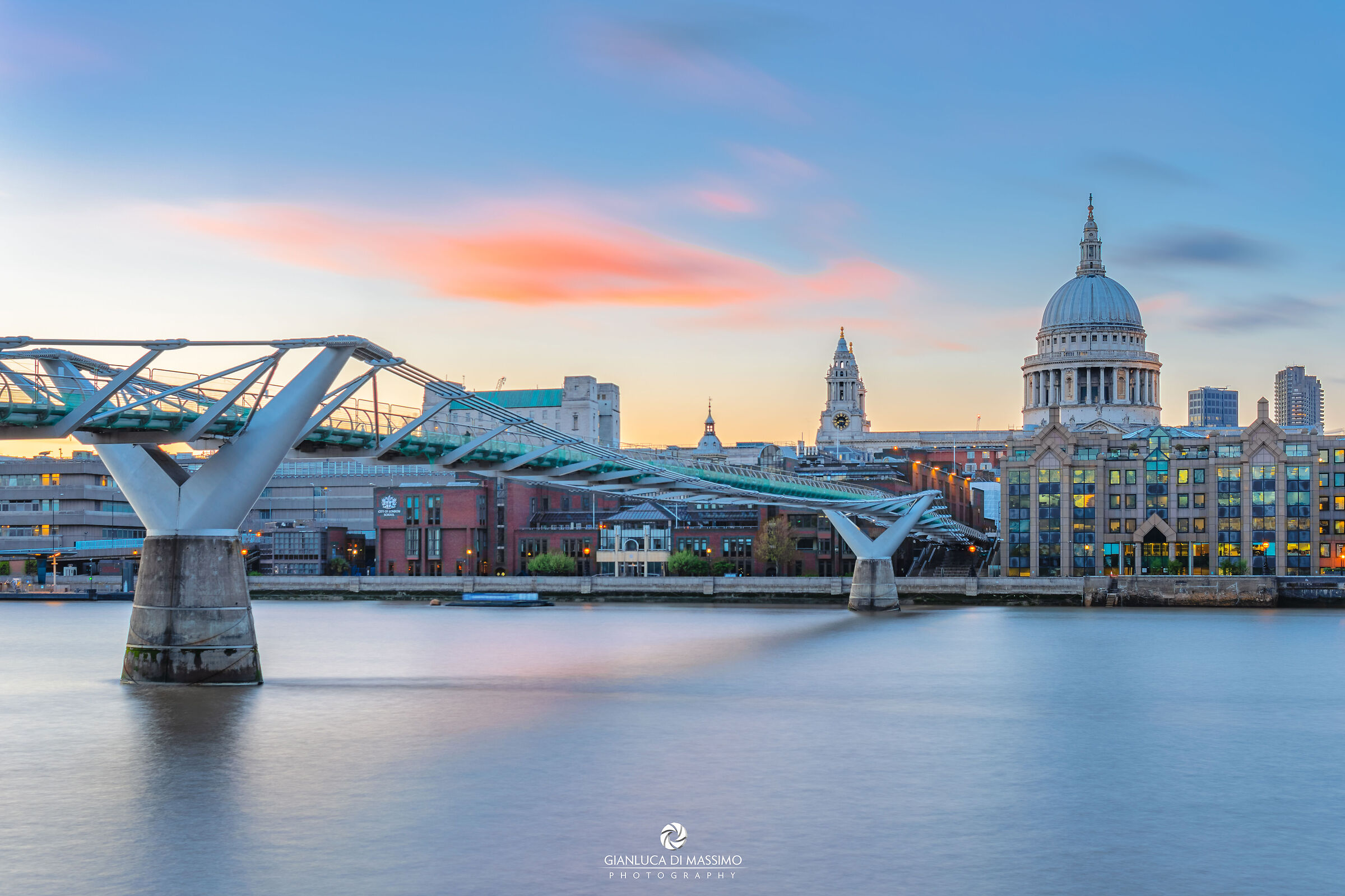 St. Paul's Cathedral and The Millennium Bridge