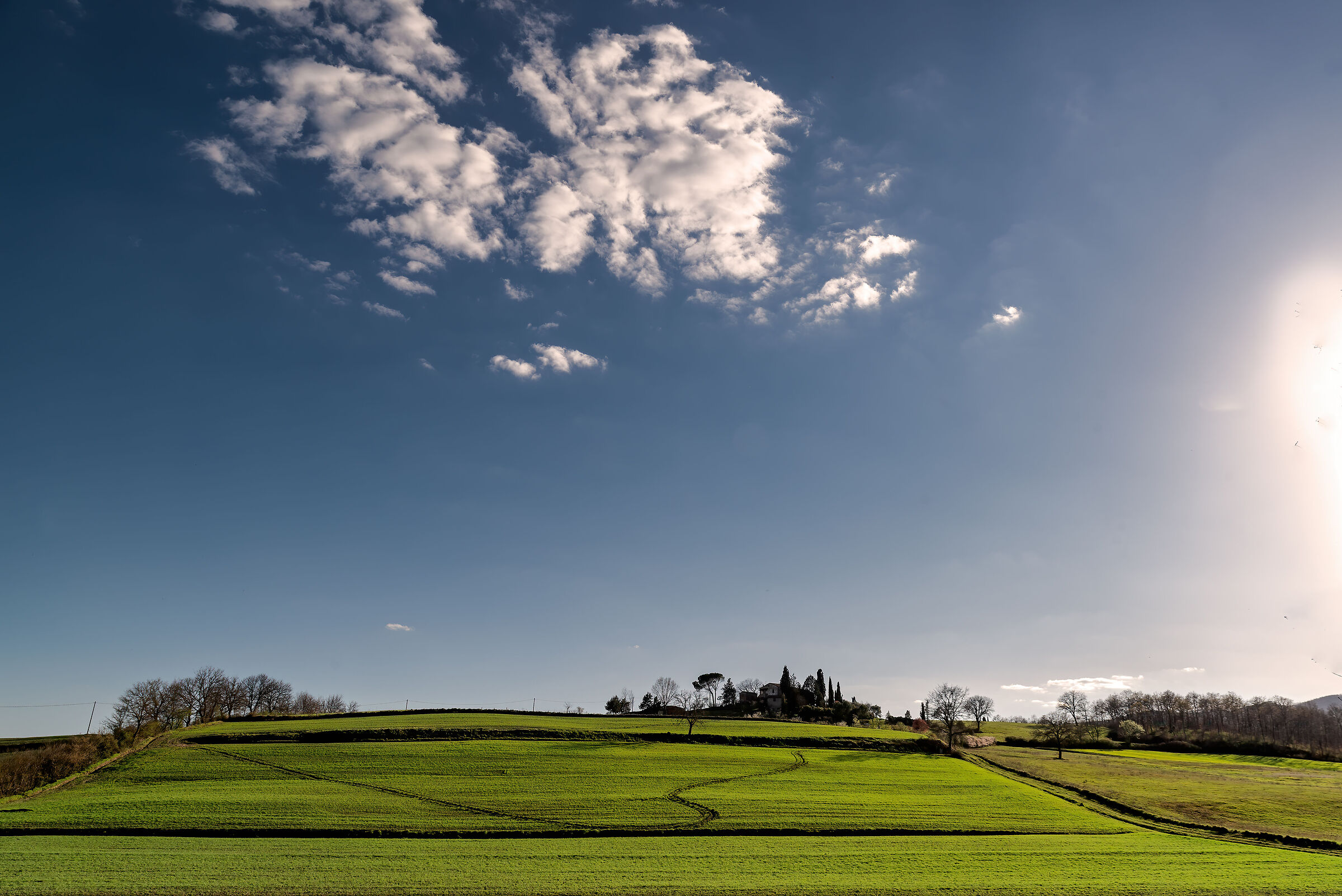 southern Valdichiana at sunset