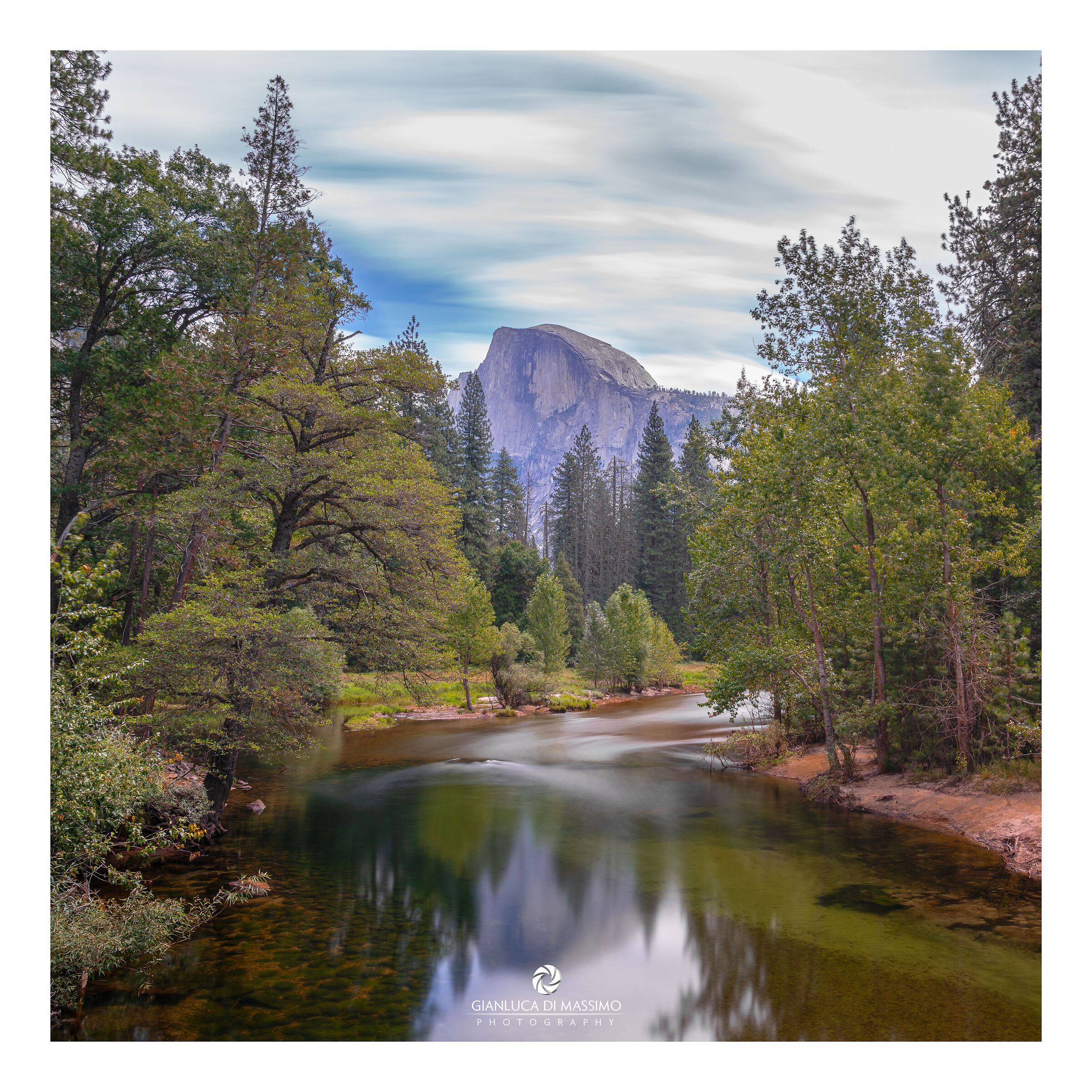 Yosemite River and The Half Dome