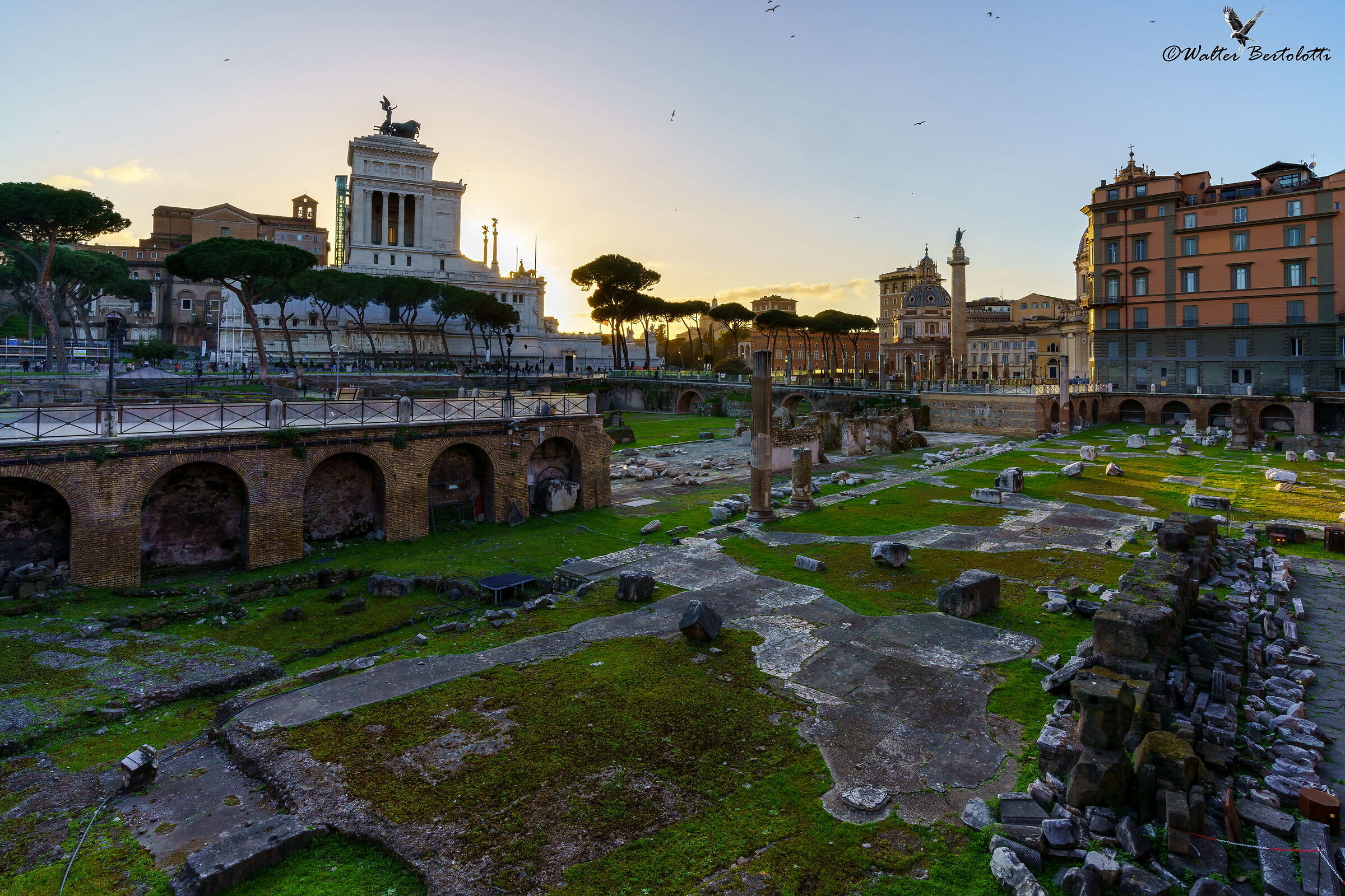 tramonto sul Foro
