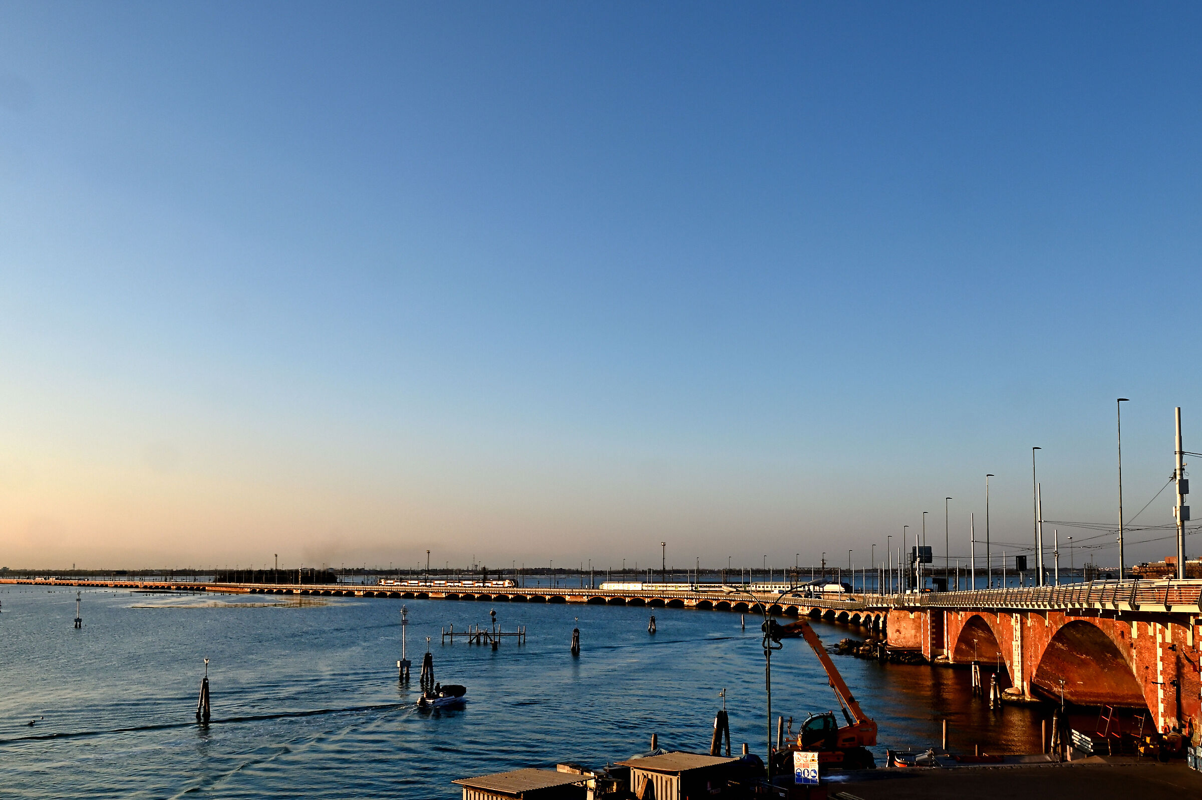 Ponte della Libertà al tramonto