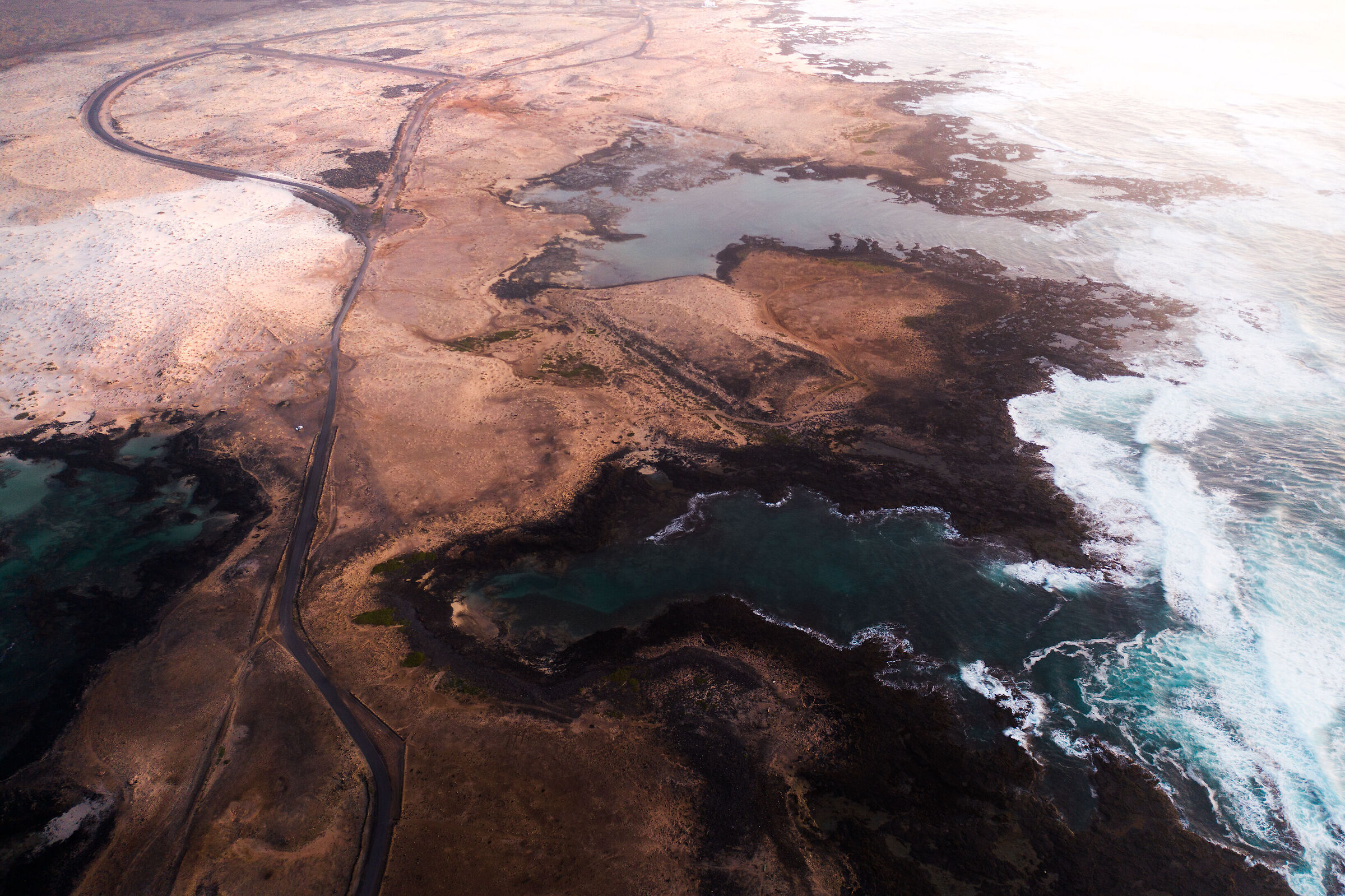 Aerial view of Fuerteventura