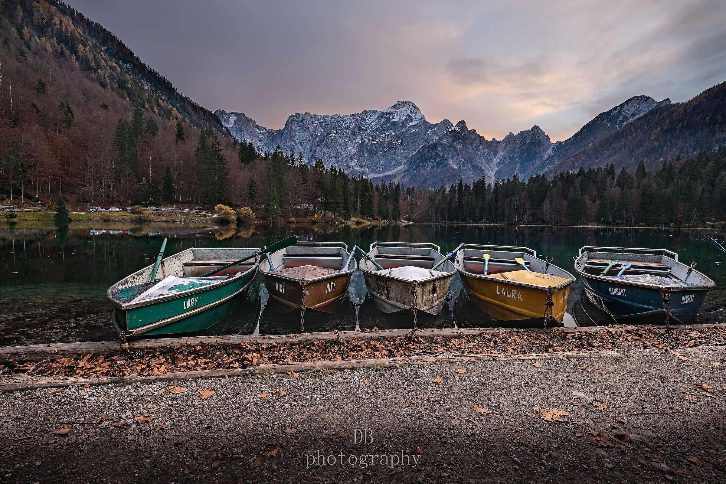 Tramonto a Fusine