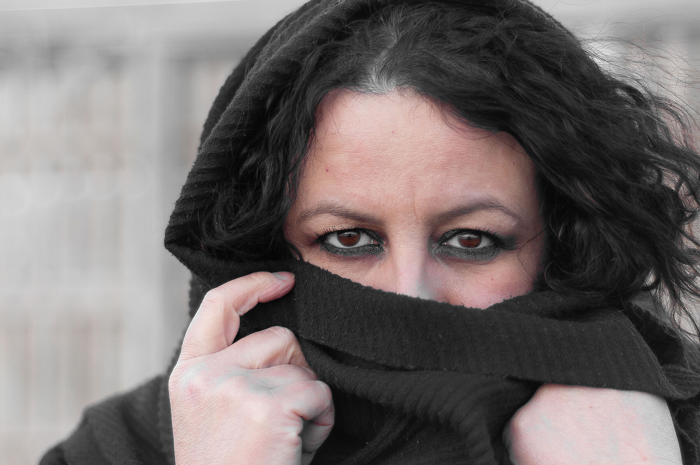 with the veil