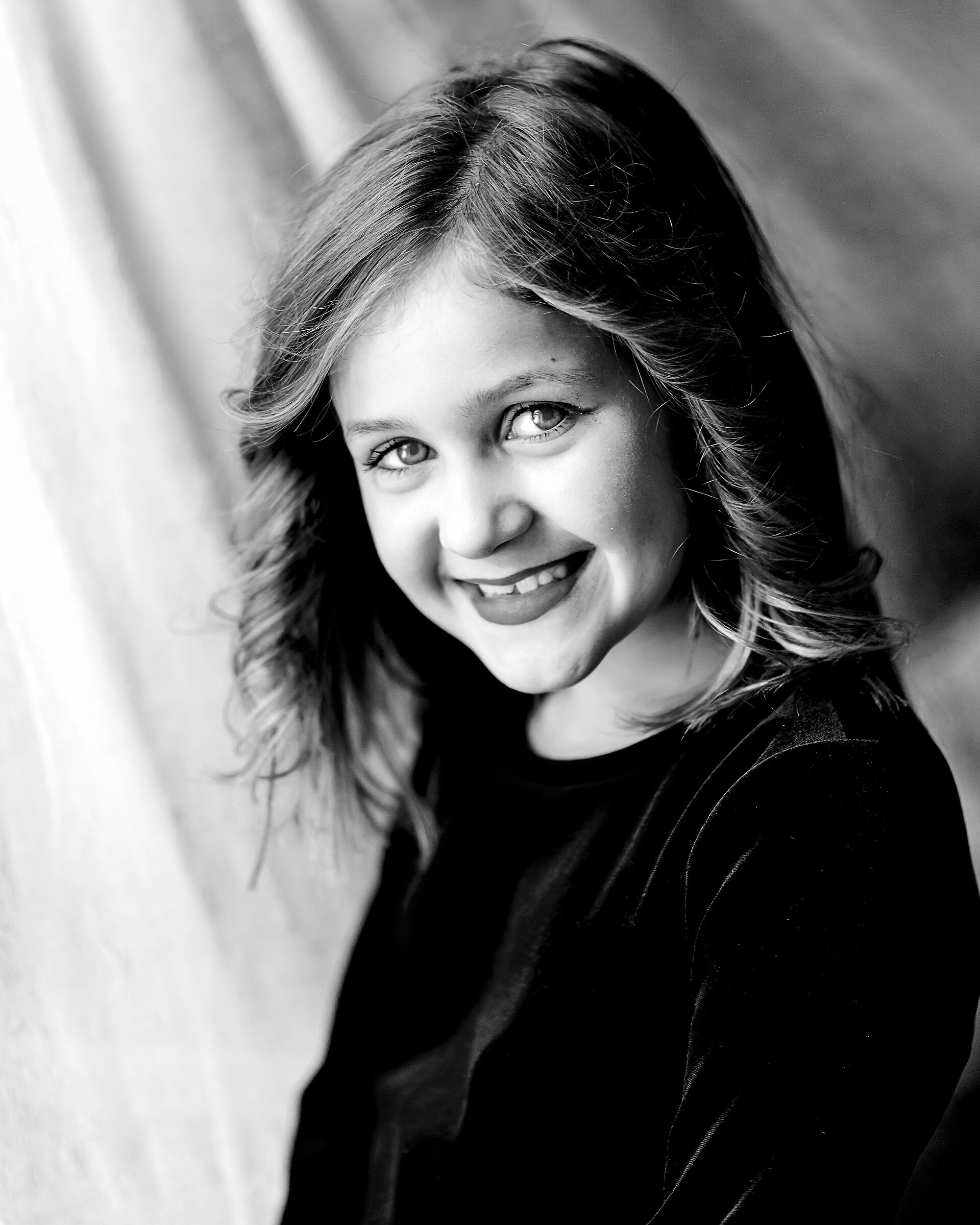 nipote che gioca a fare la grande vers.bn