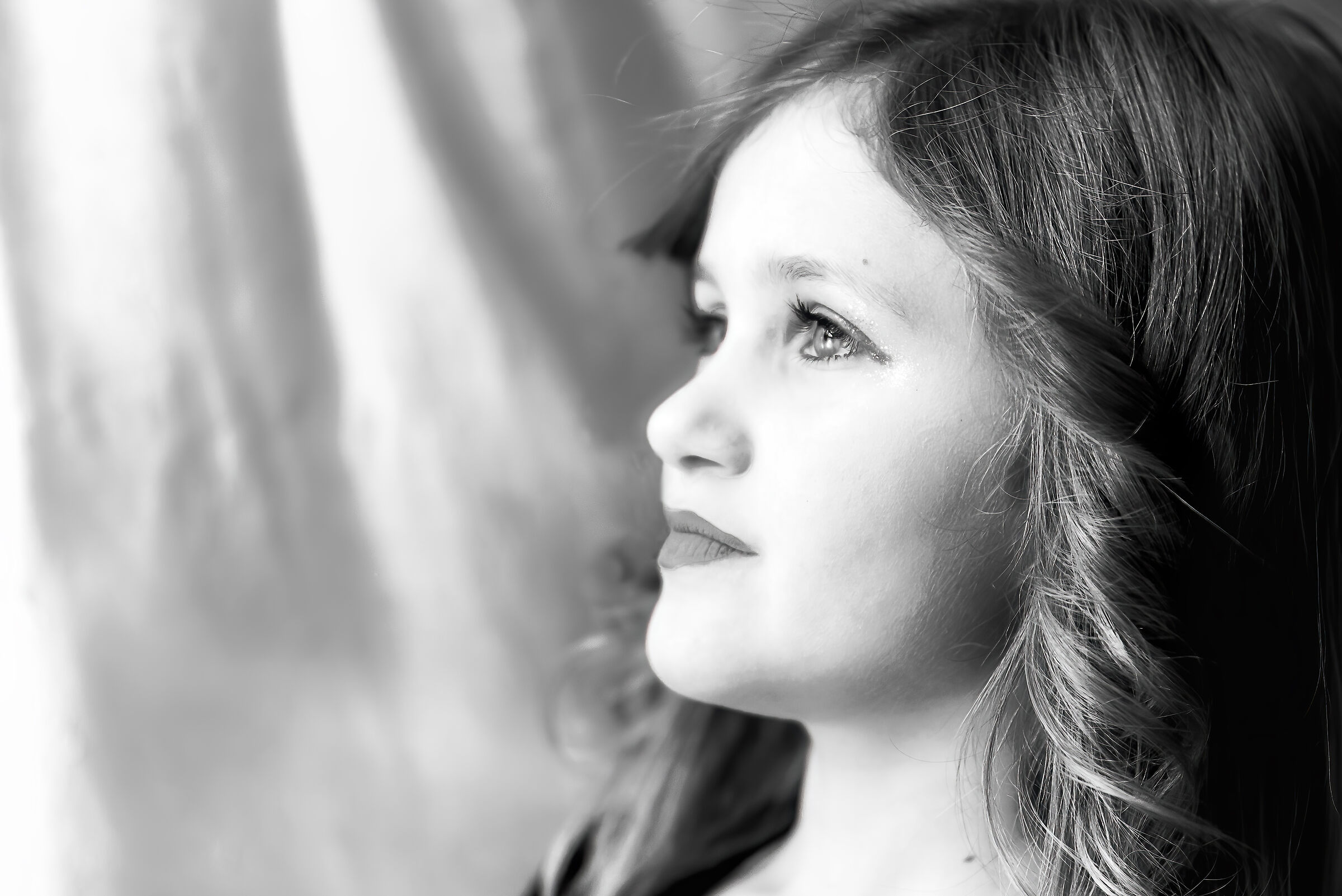 nipote che gioca a fare la grande