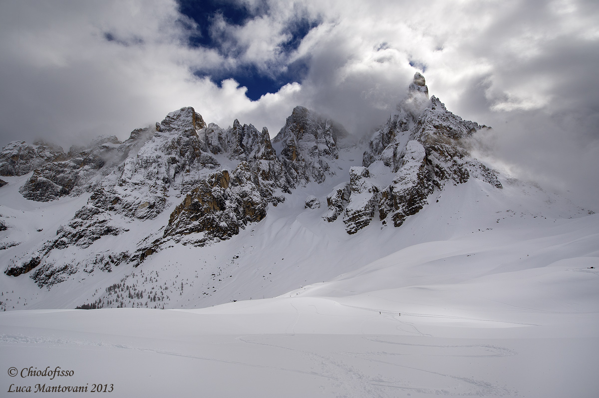 Le Pale di San Martino tra le nuvole