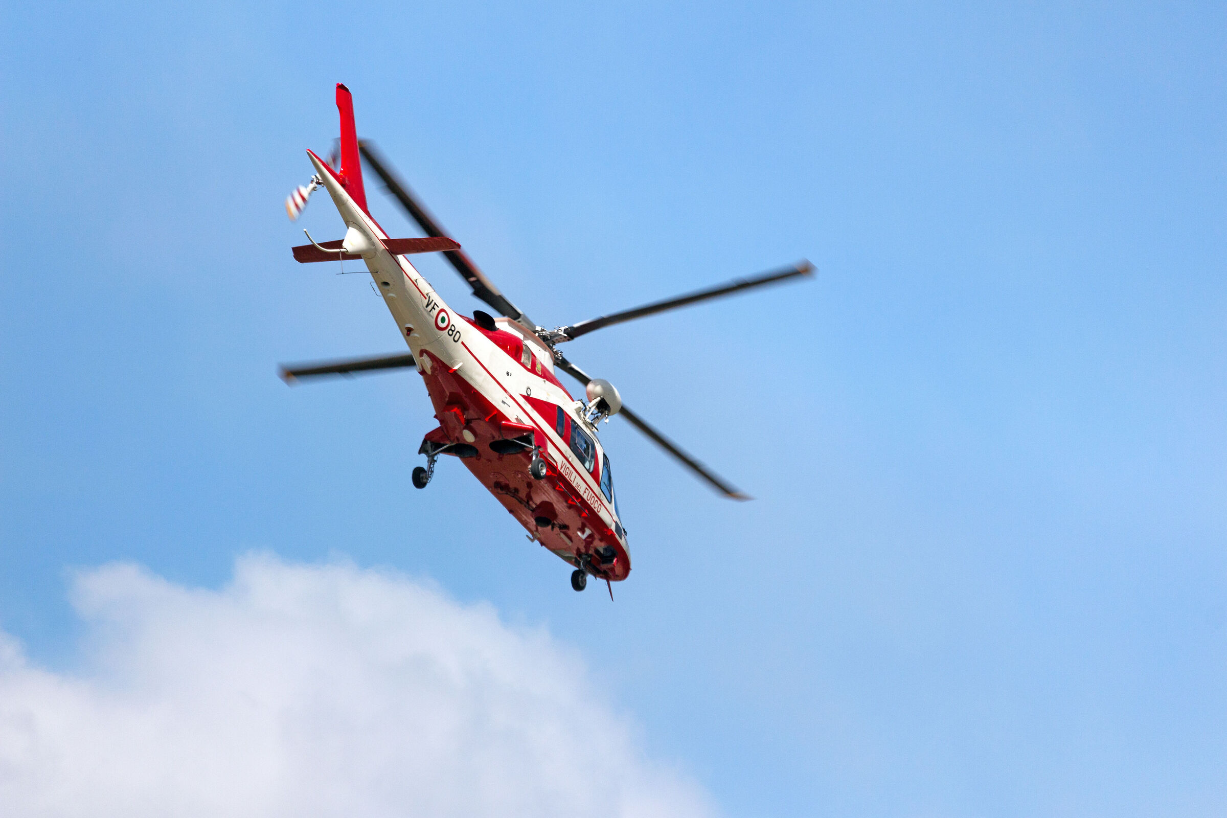 Vigili del Fuoco in volo