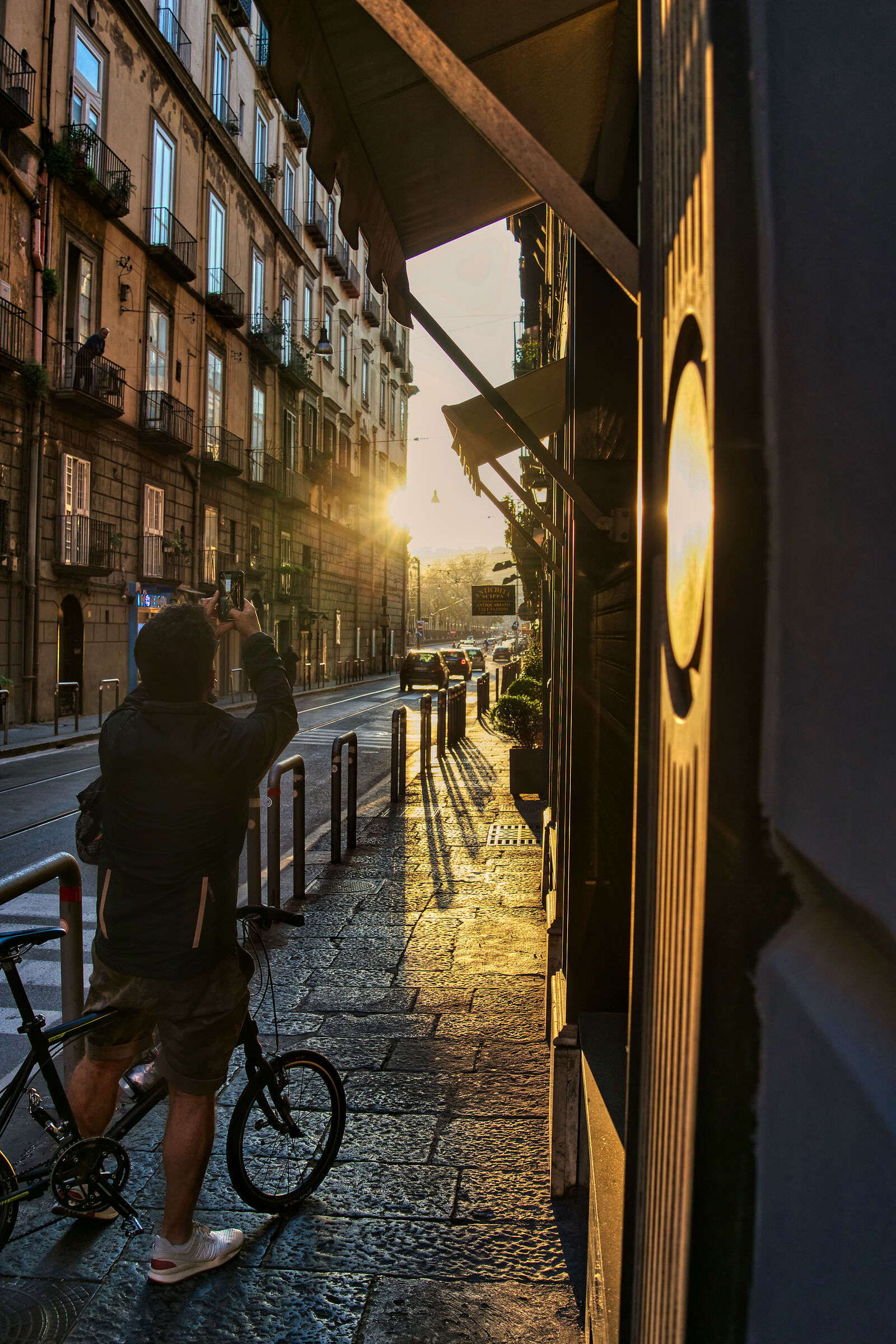 By bike photographing