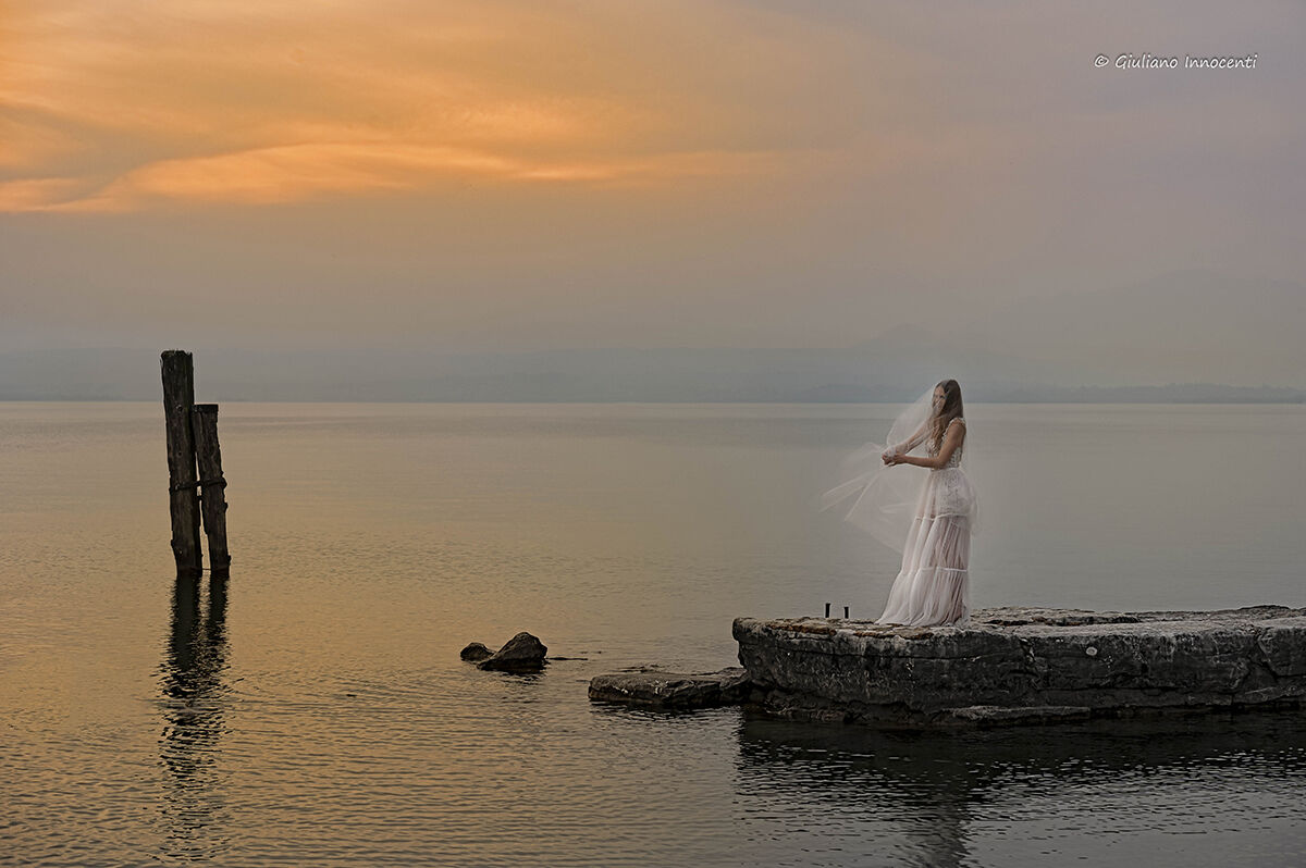 il tramonto e la sposa
