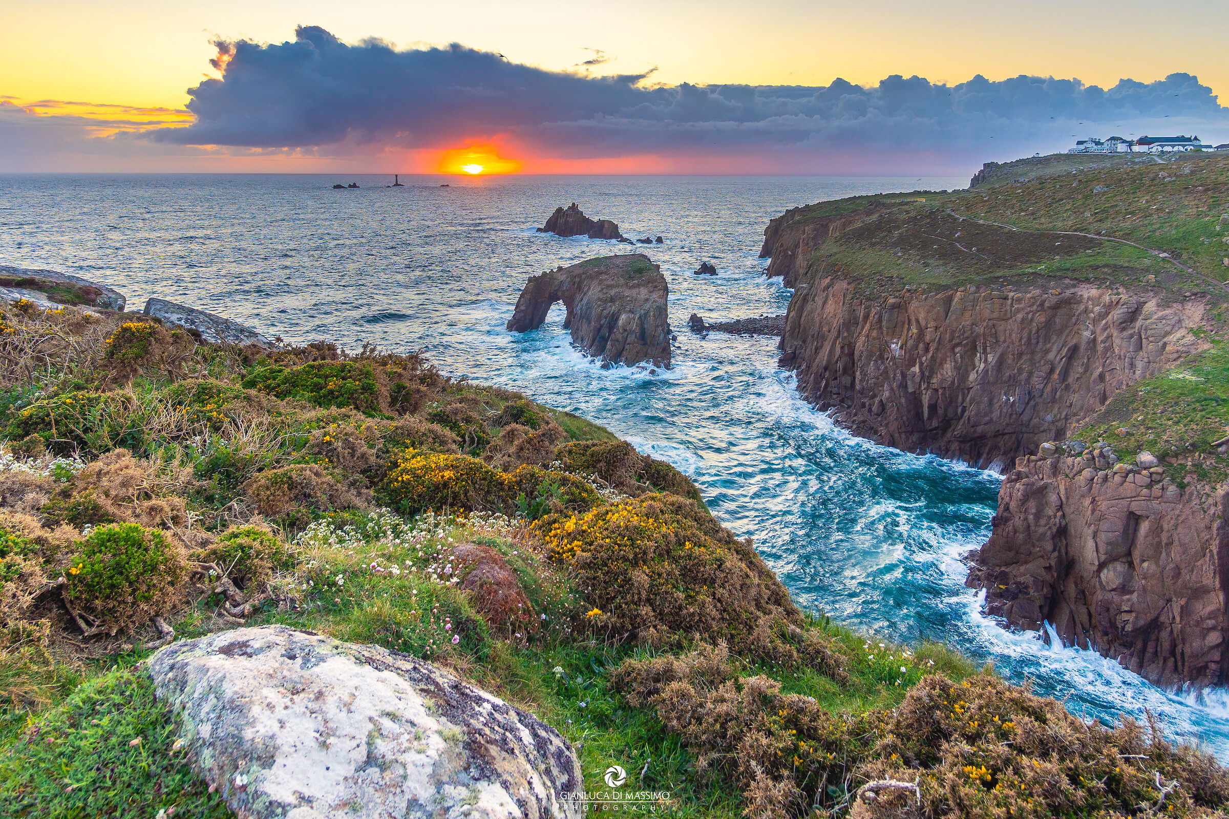 Sunset At Enys Dodnan Arch