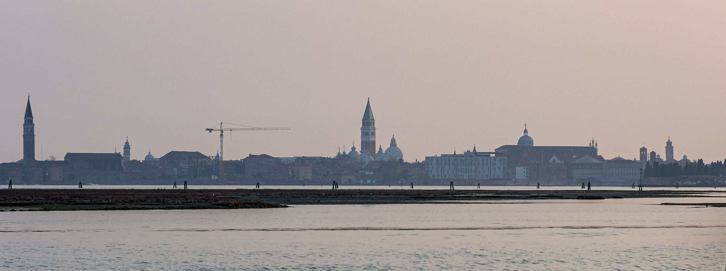 at sunset returning from saint erasmus