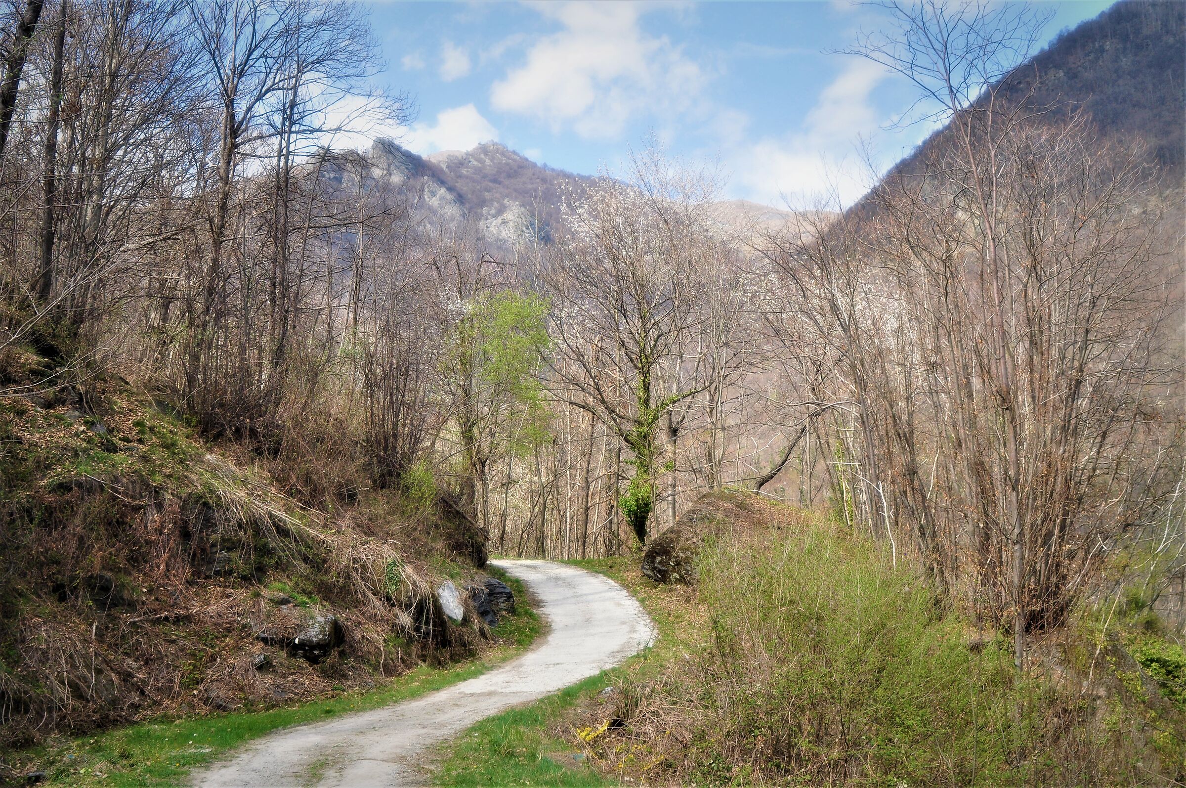 Primavera in alto Canavese sulla strada di Bose