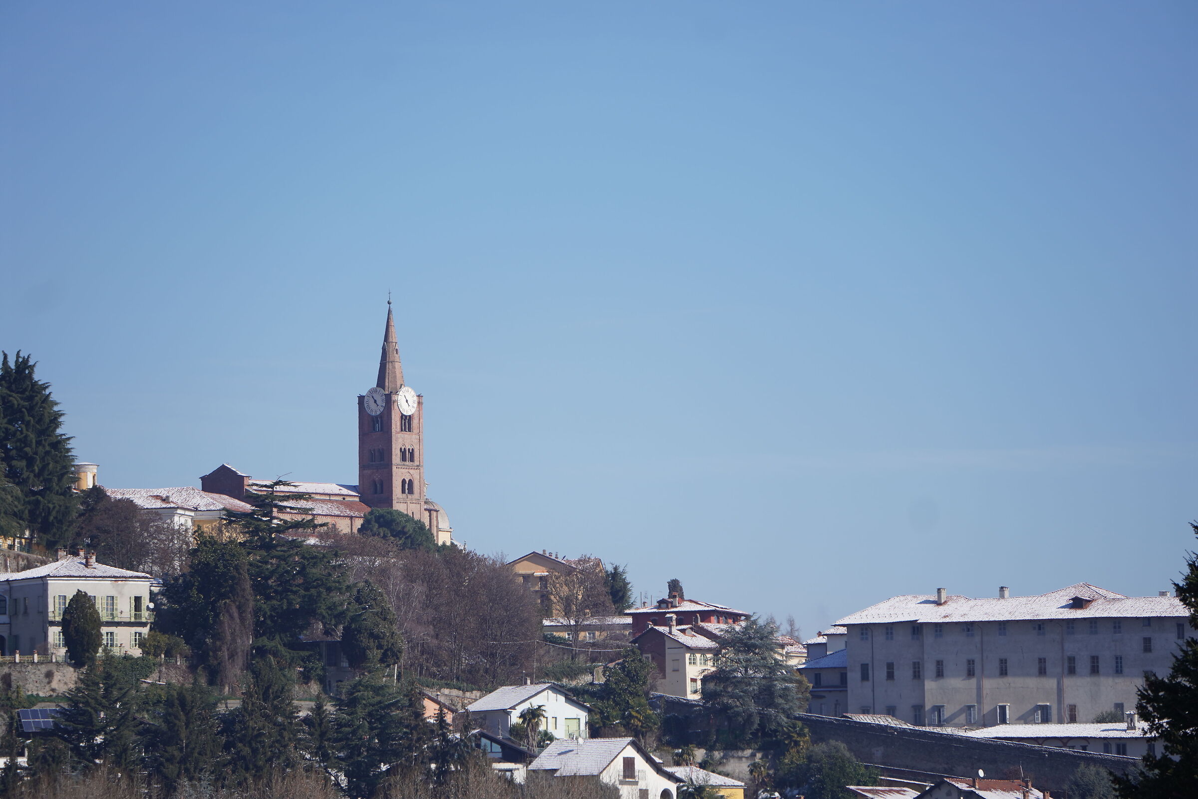 San Maurizio a Pinerolo dopo nevicata