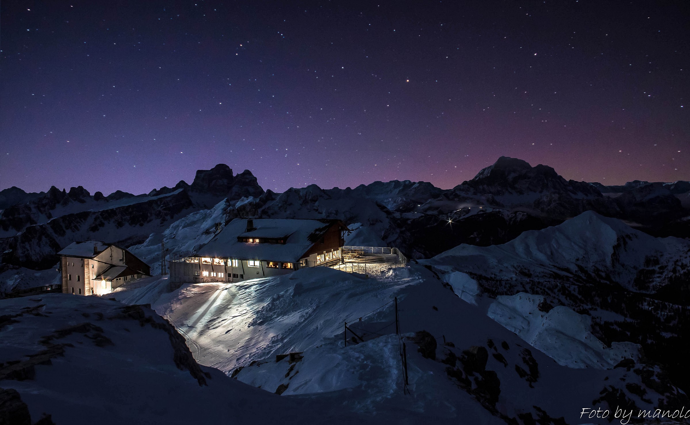 Notturna magica sul Lagazuoi