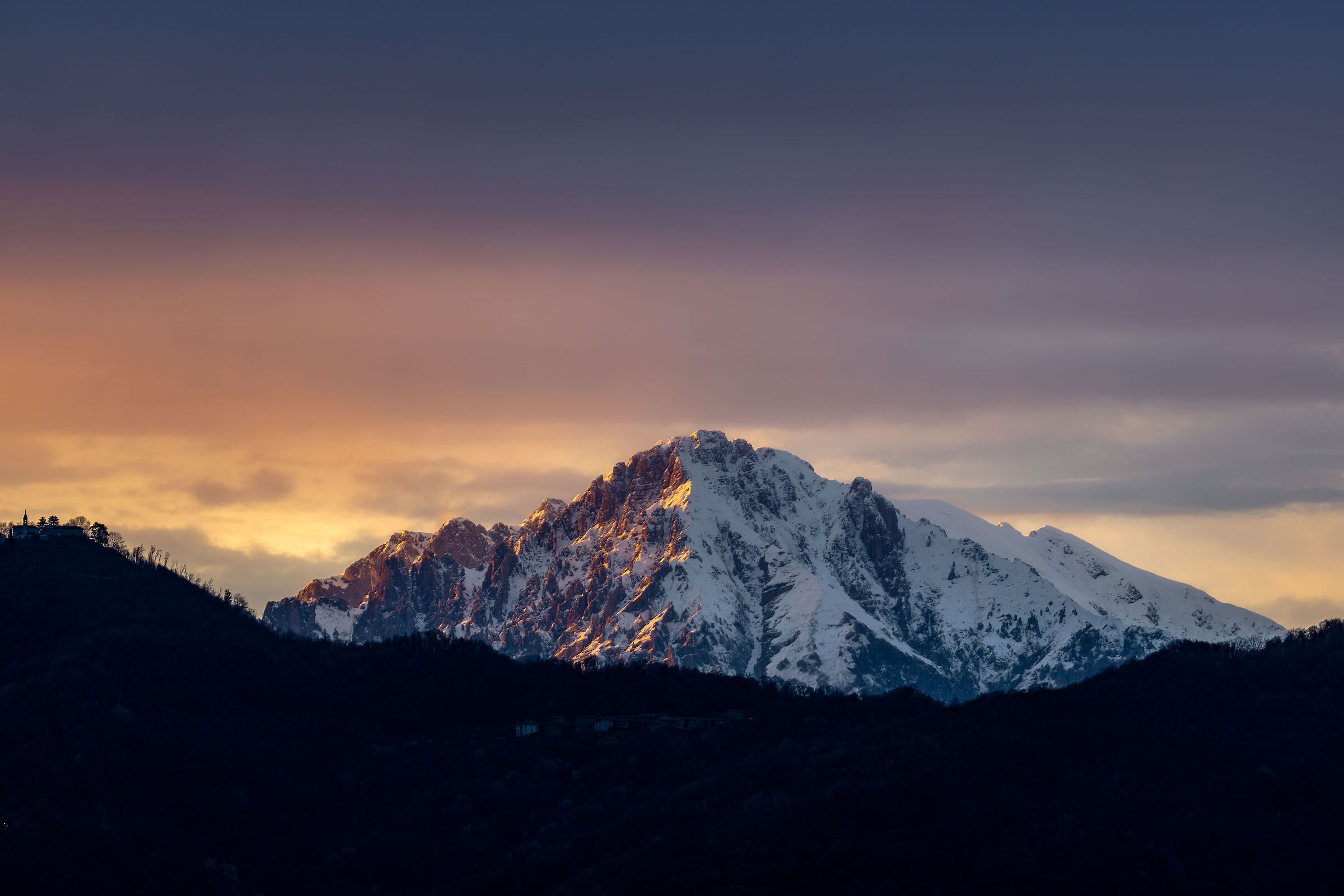 Gruppo delle Grigne al tramonto