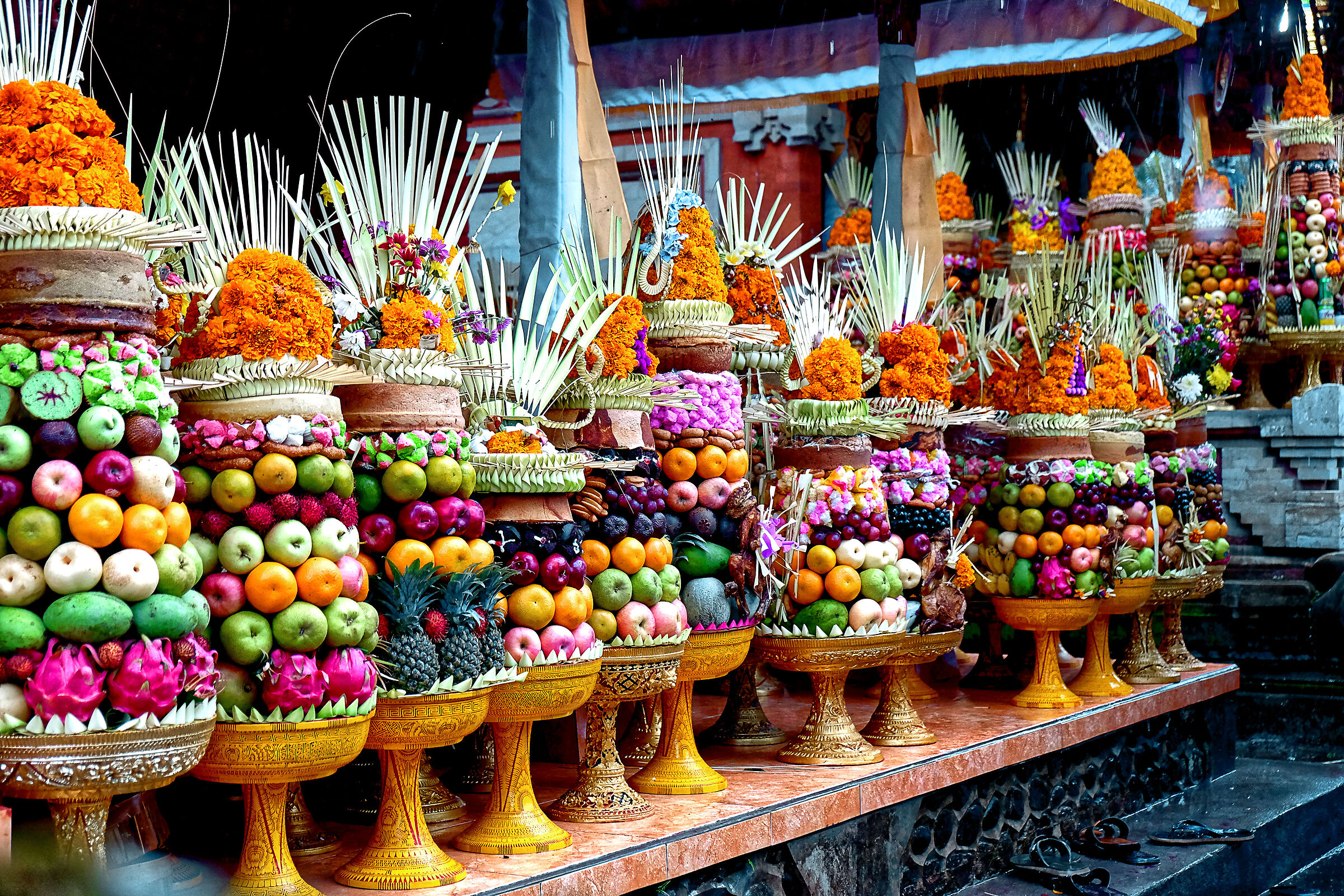 preparativi per la festa