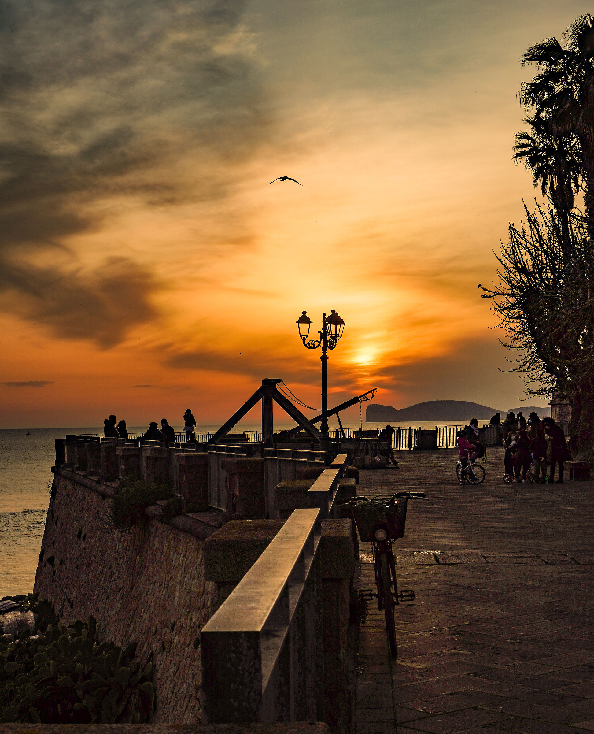 Sunset to Alghero March 2021