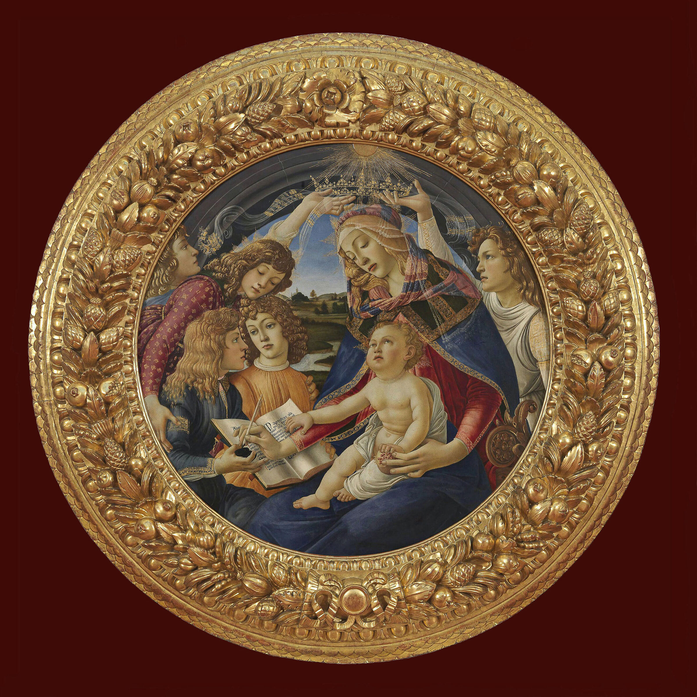 Madonna del Magnificat - Botticelli - Gallery of the Uf