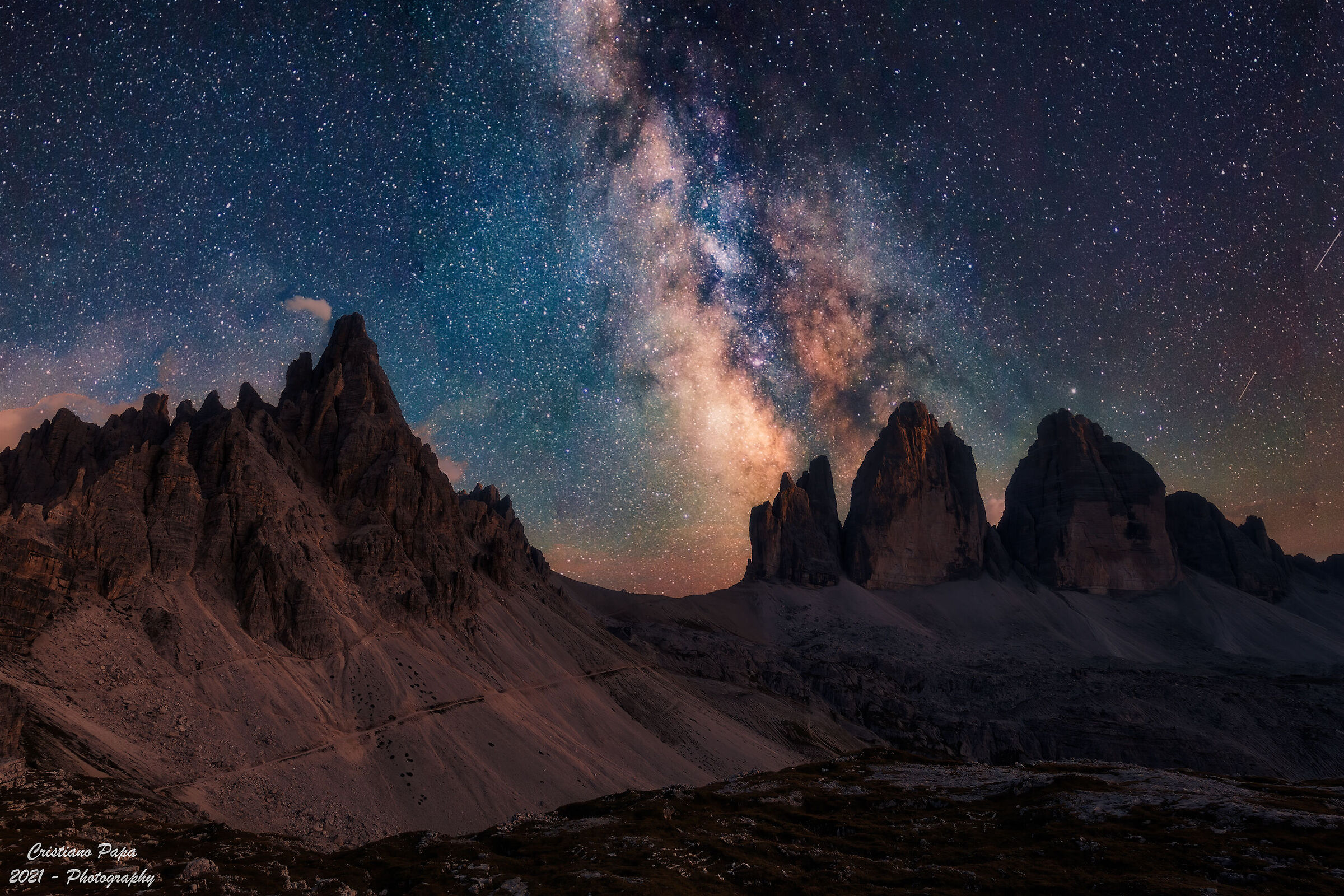 Le 3 cime e la via Lattea