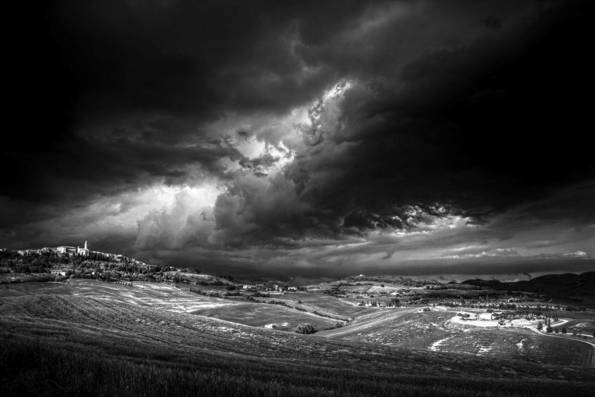 Val D'Orcia, Tuscany, after storm, 2017
