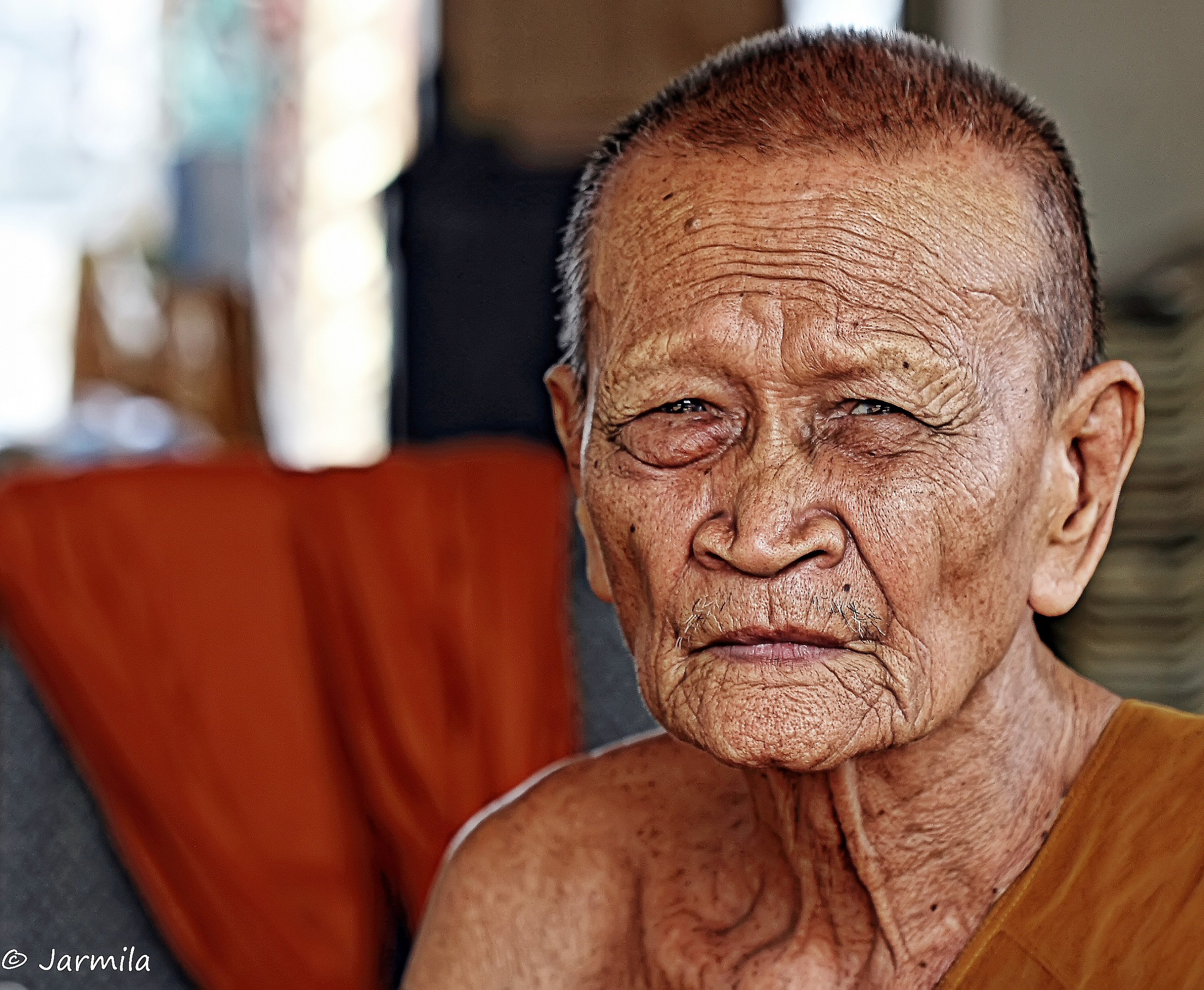 Wise old monaco Buddhist Ayutthaya