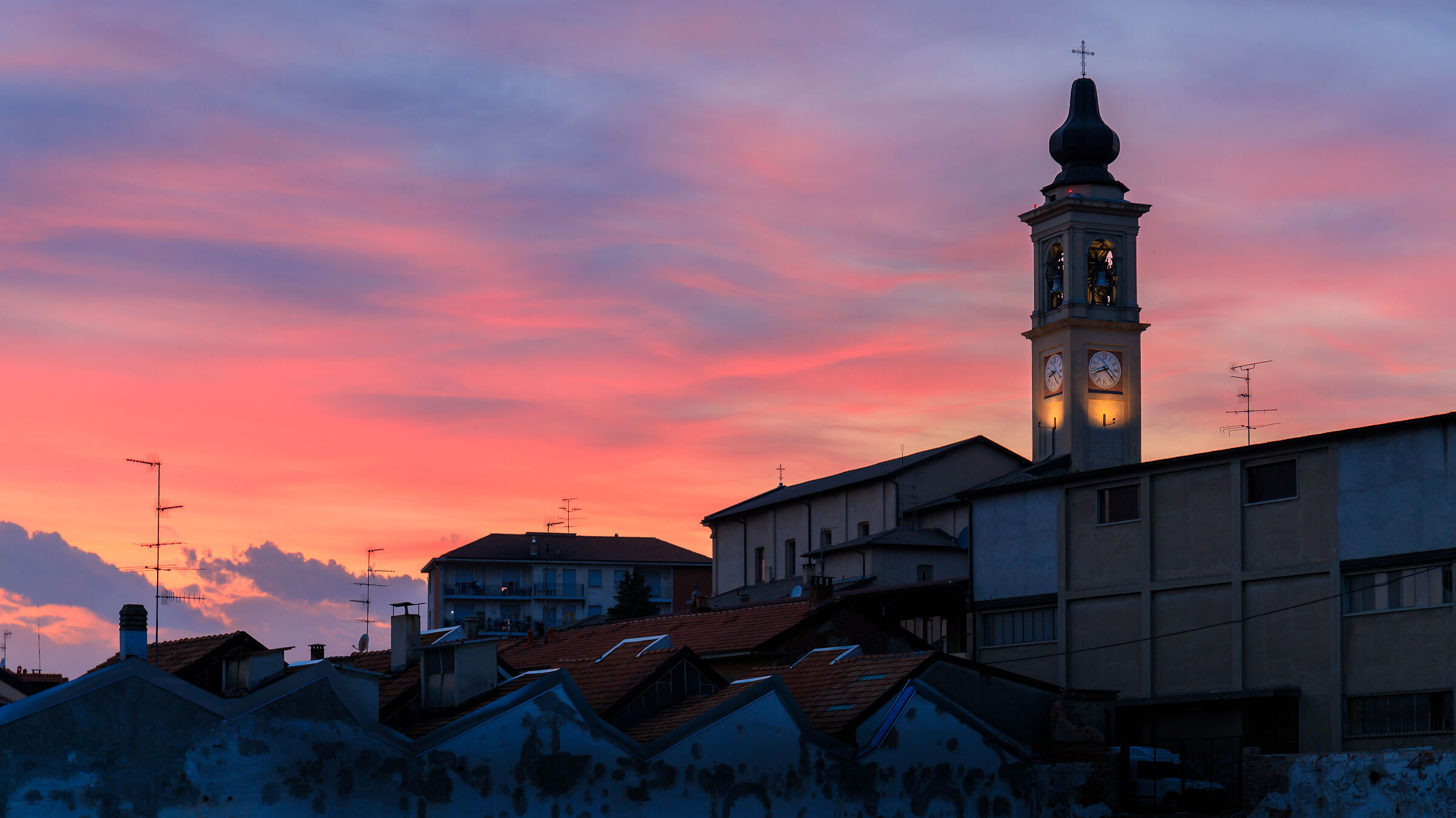 Tramonto del 19 aprile 2021