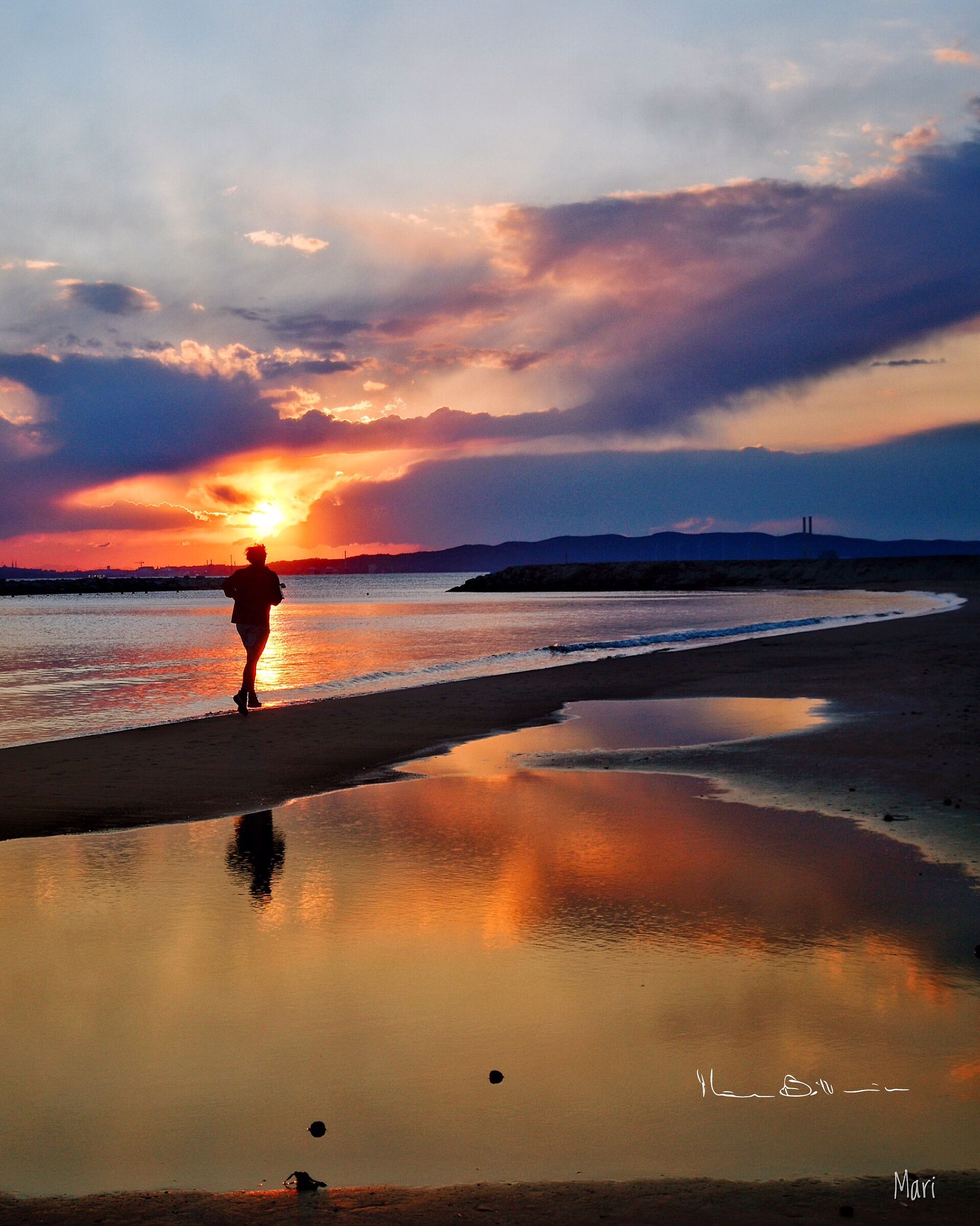 Di corsa al tramonto