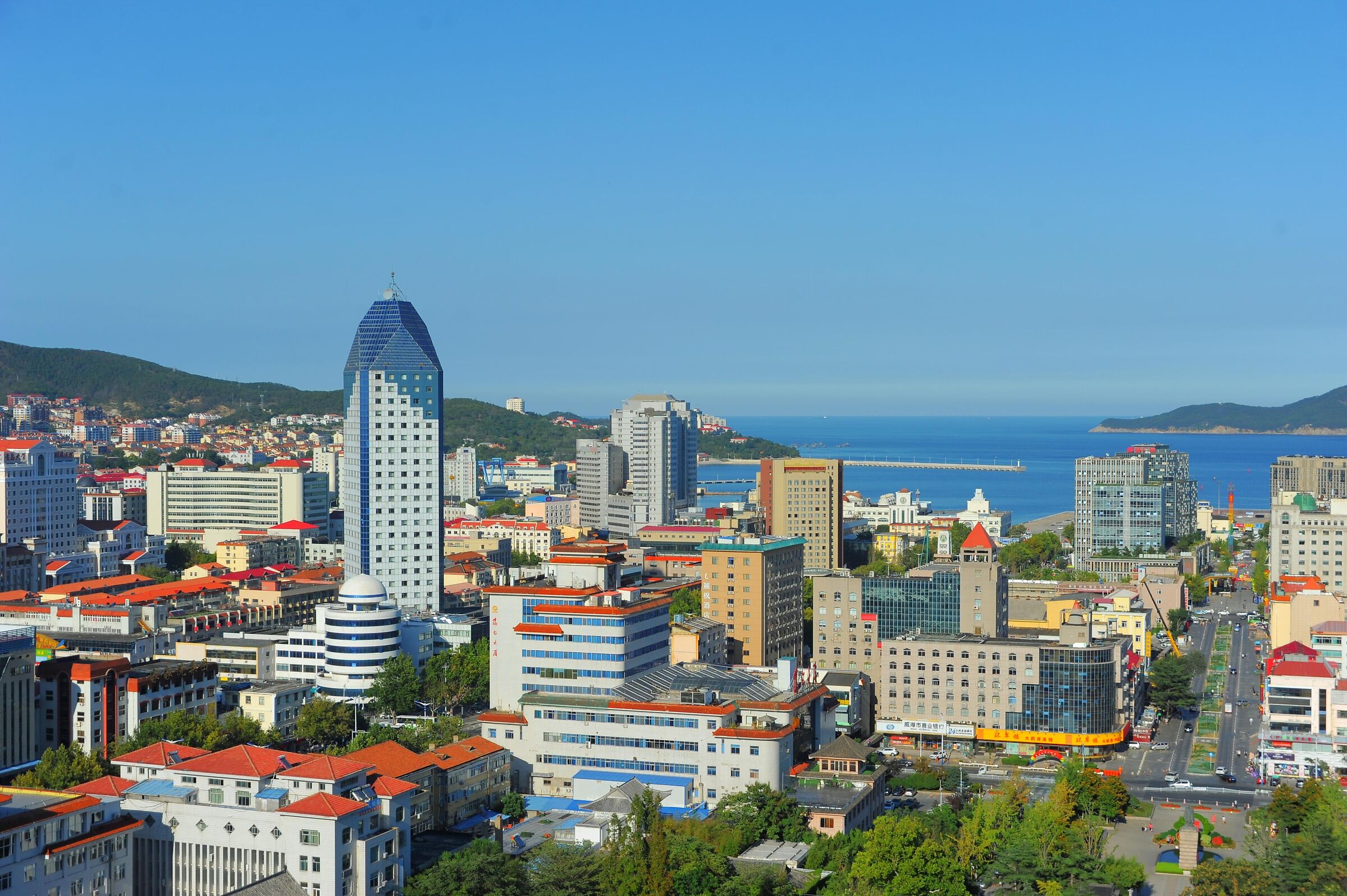The city view