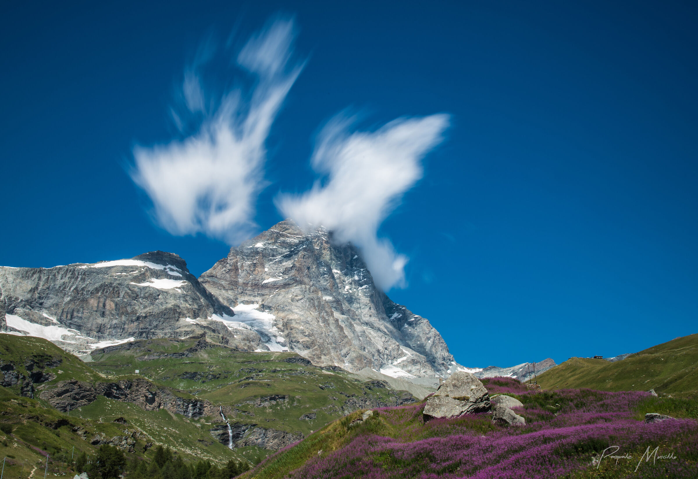 With brush on the Matterhorn