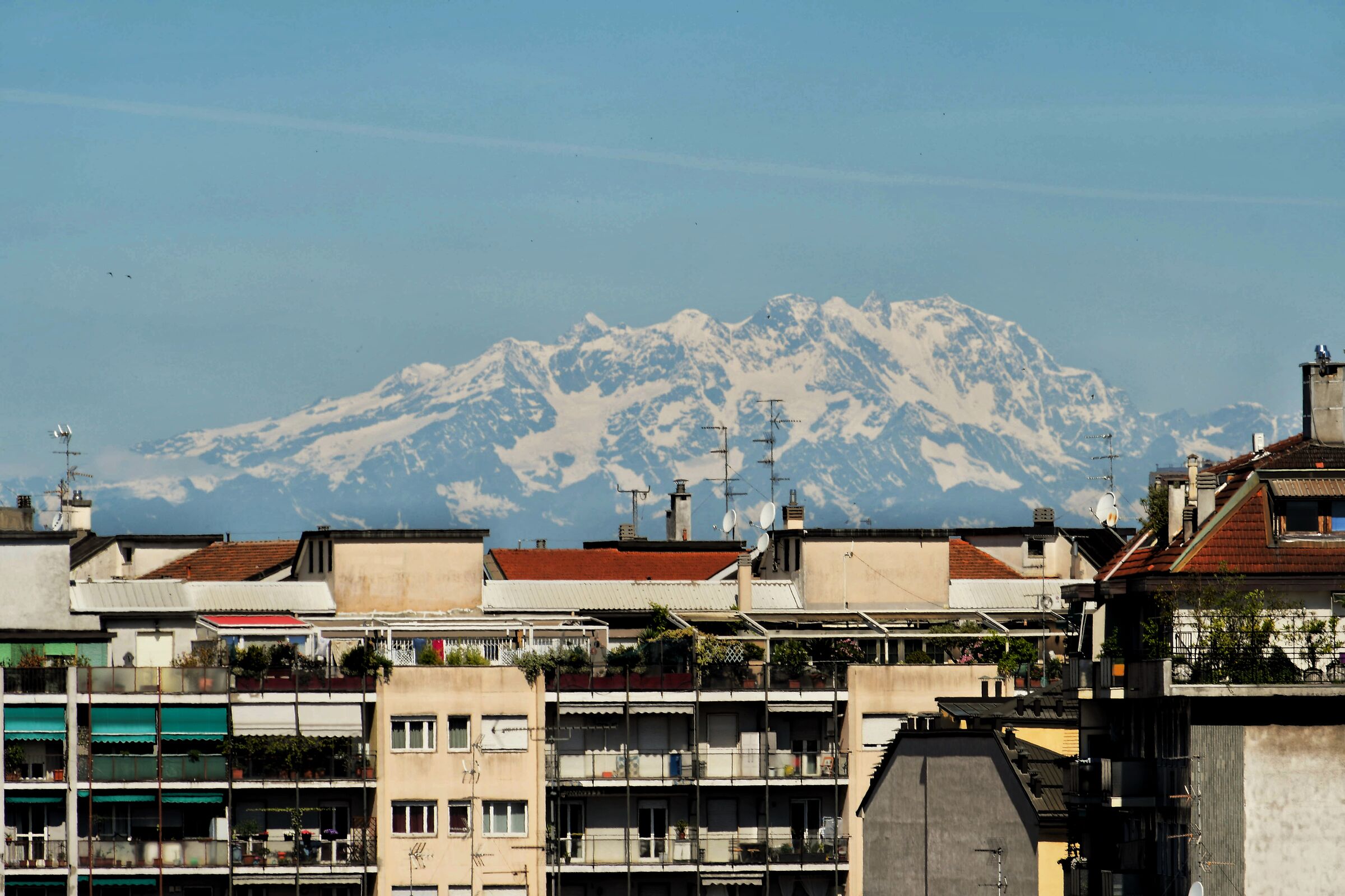 Il Monte Rosa da Milano