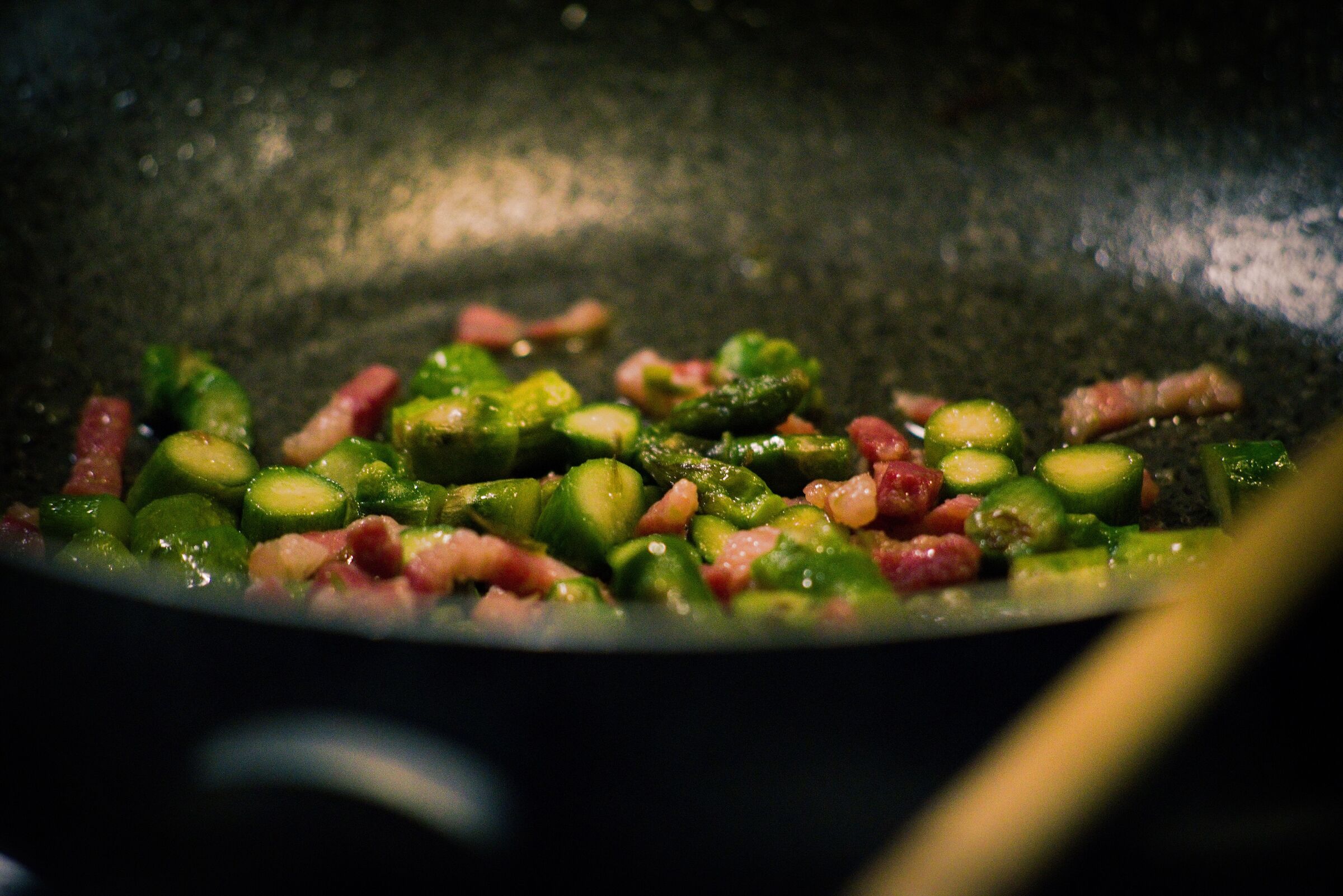 Asparagi e pancetta!