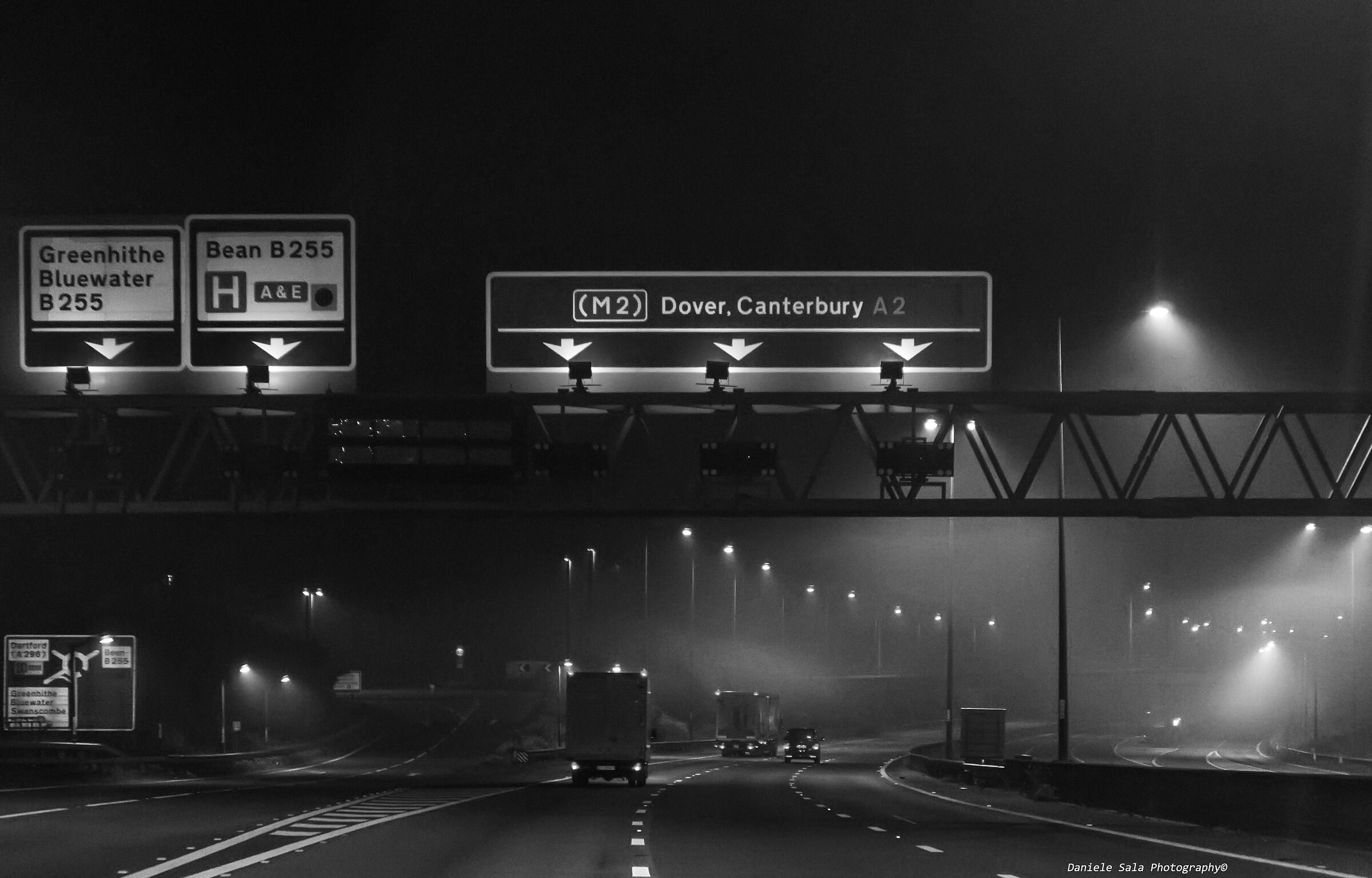 Towards the Eurotunnel..