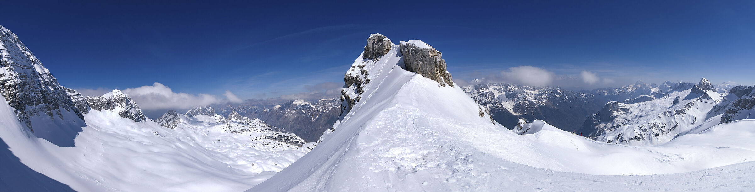 Ursic saddle overview, Canin alpi Giulie group