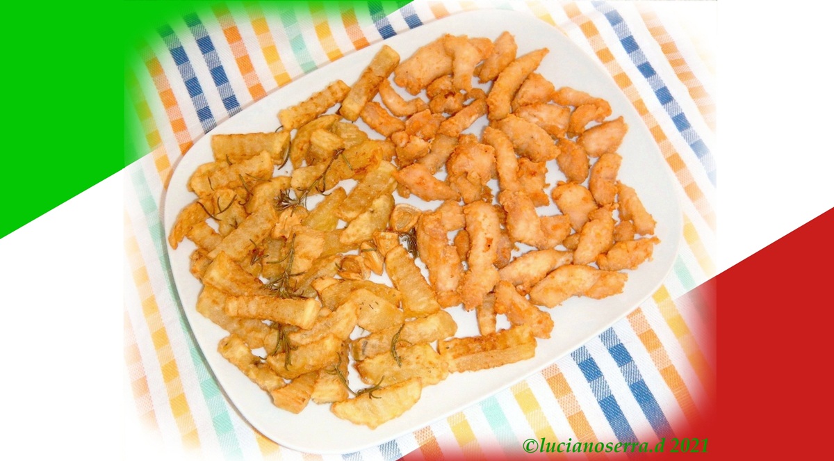 Pollo e patate fritte per la Festa del 25 Aprile