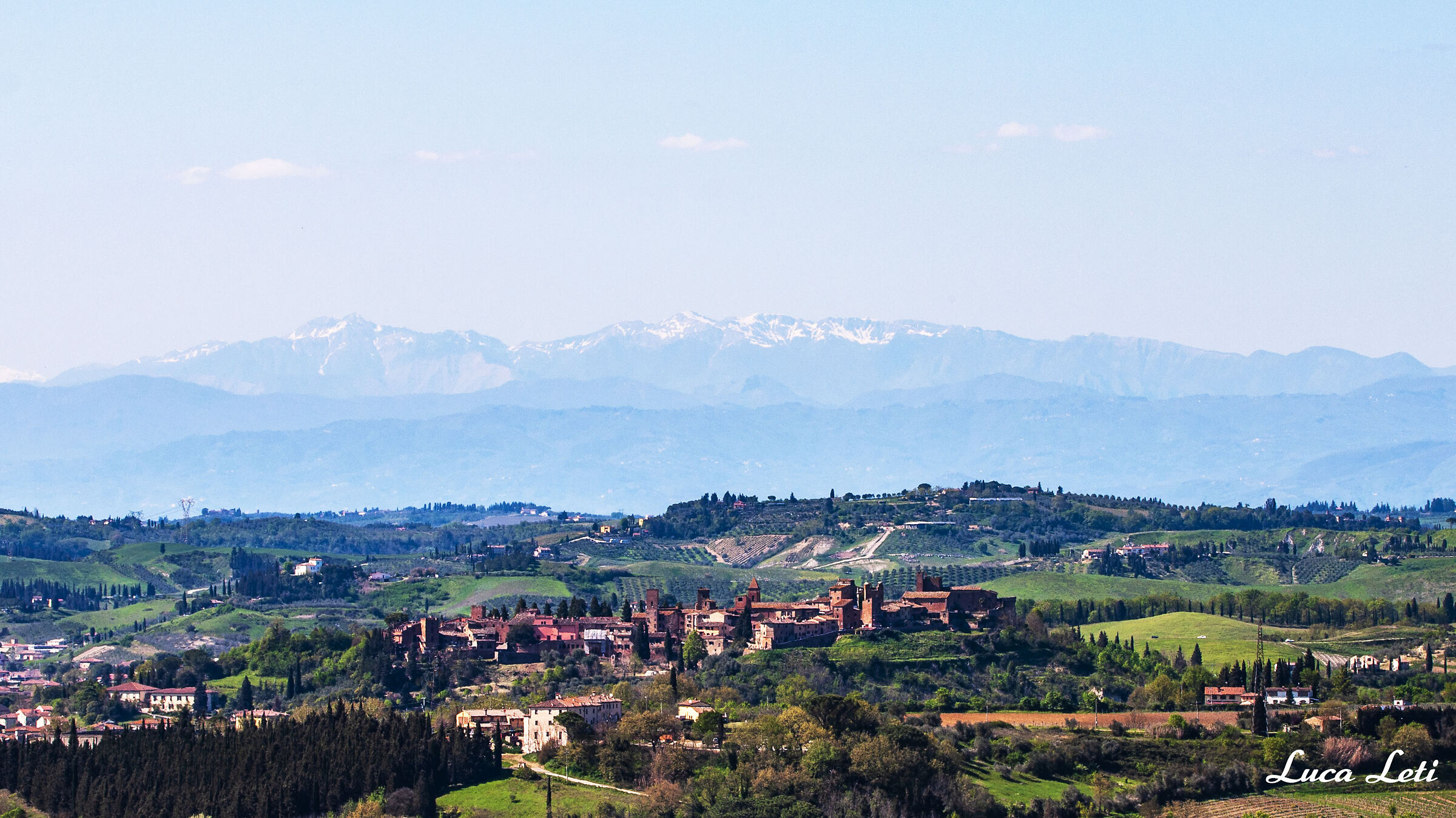 Certaldo Alto and the Apennines