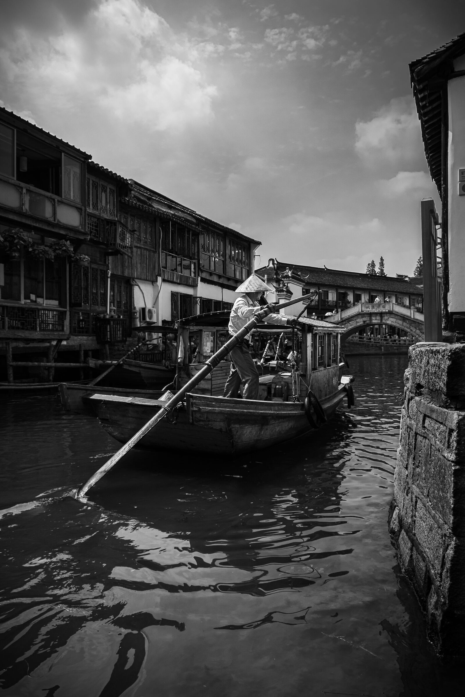 Gondoliere a Zhujiajiao, Cina