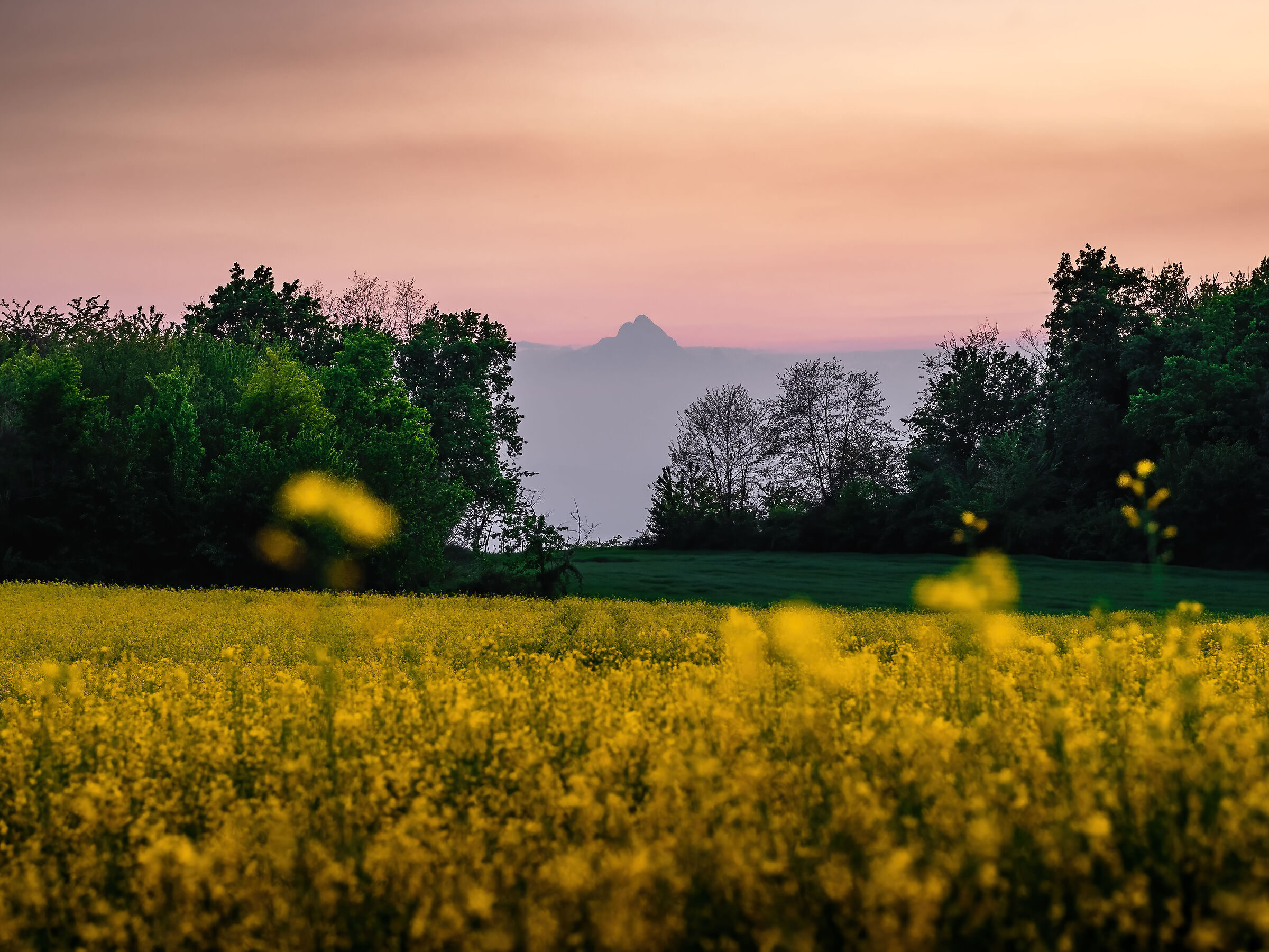 Un tramonto primaverile