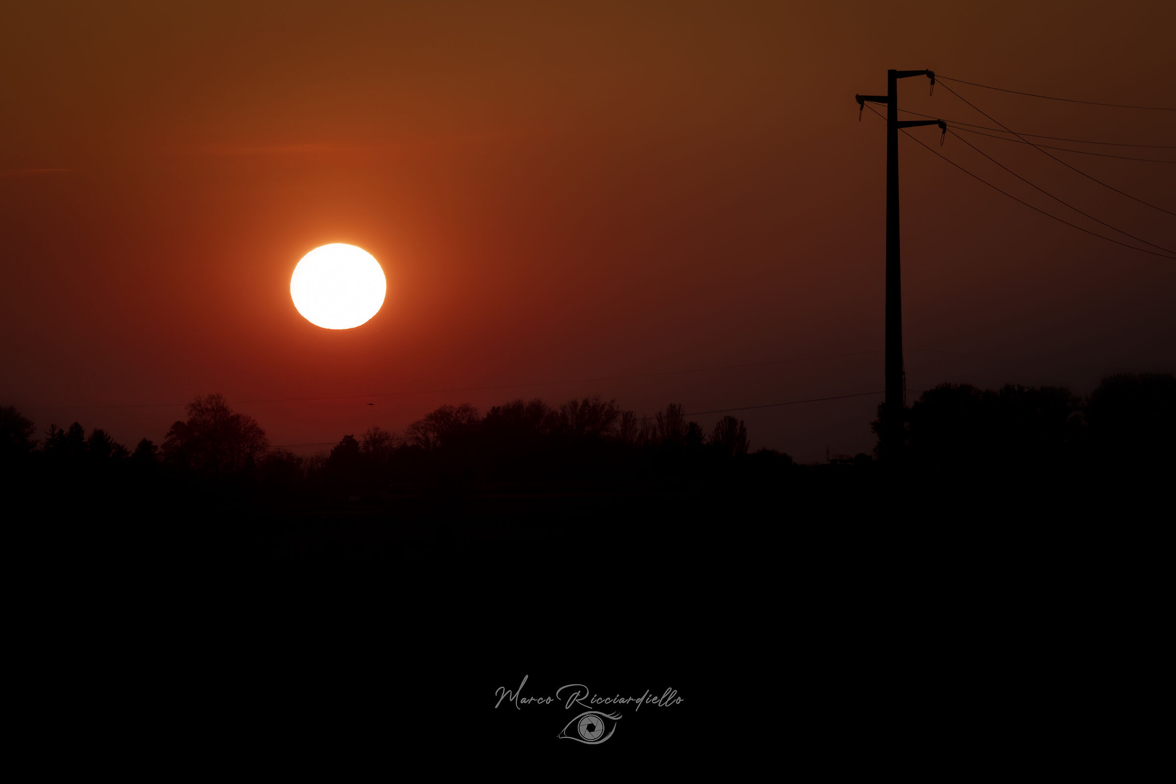 As the sun sets