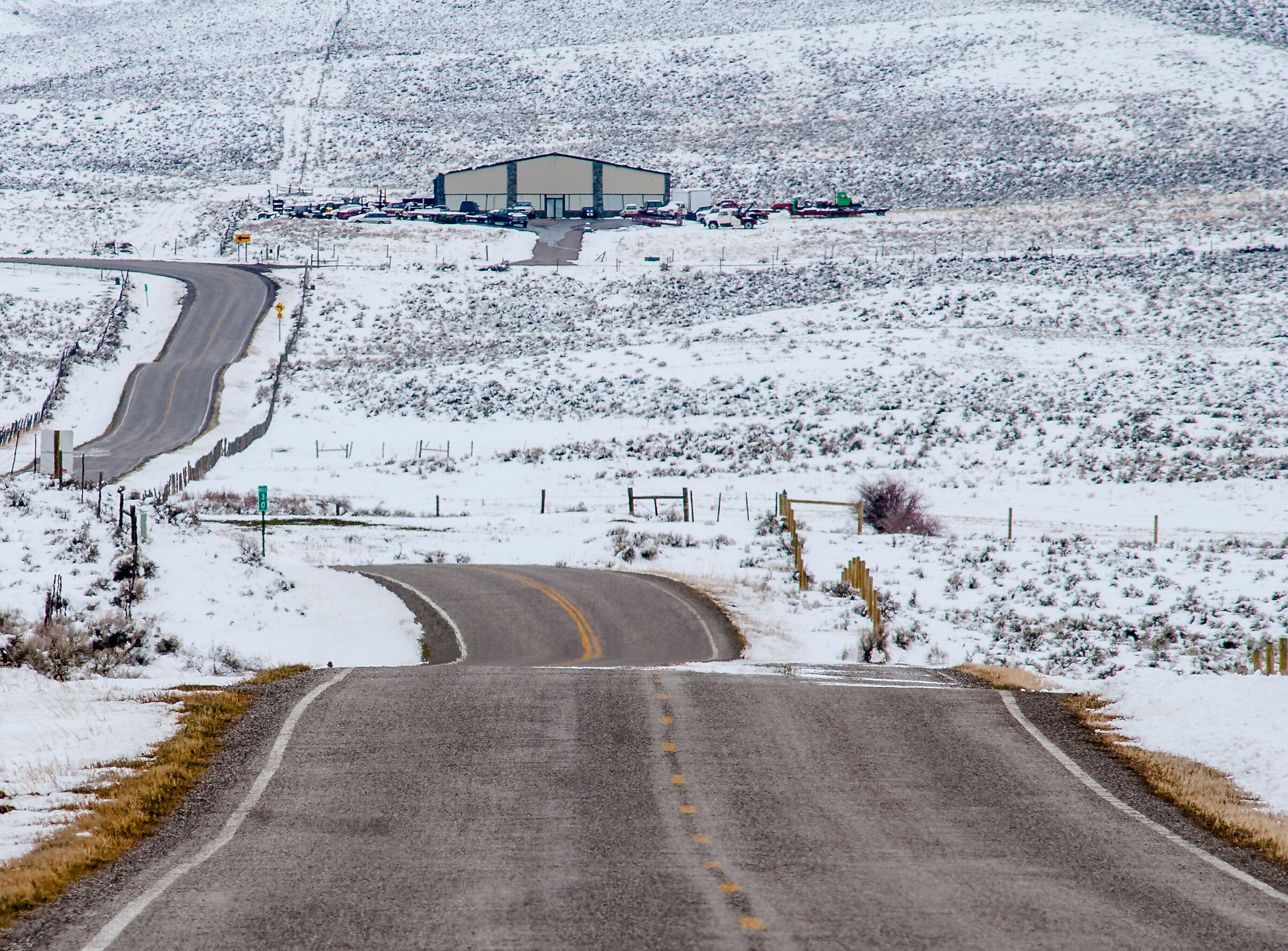 Le strade delle praterie del Montana