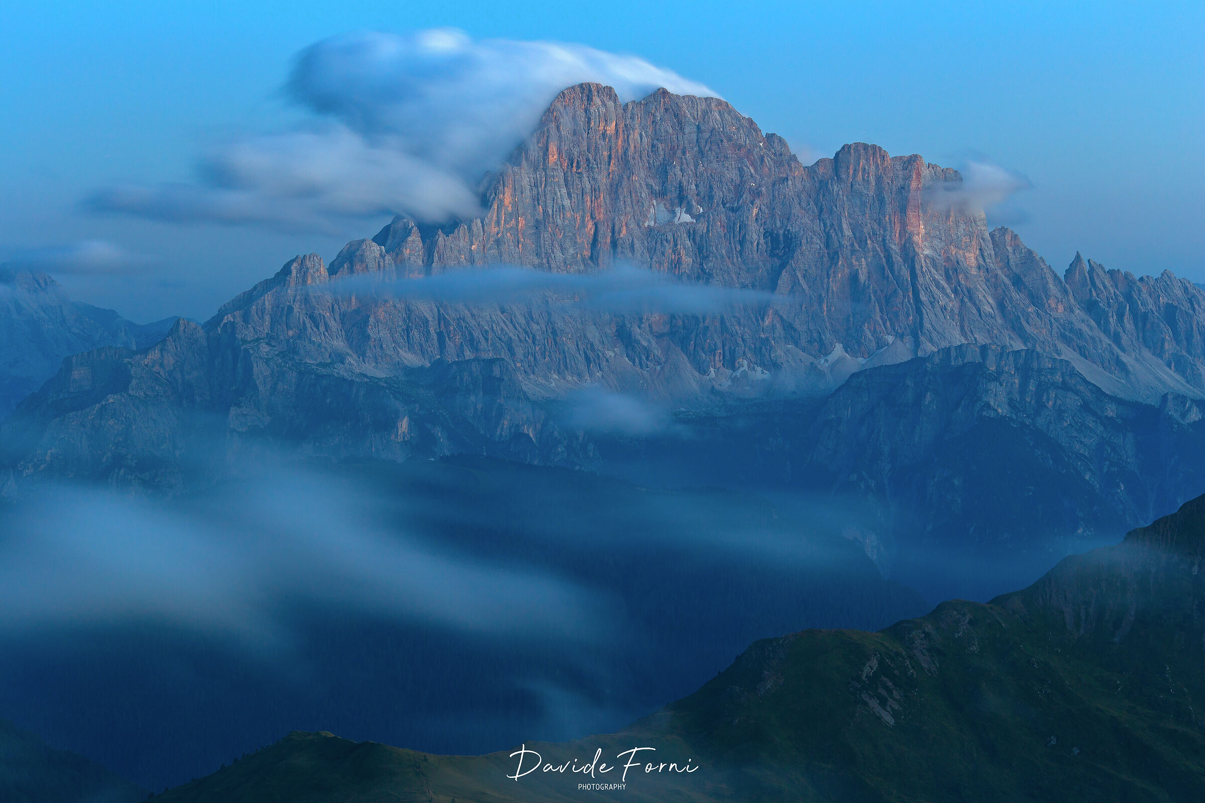 Blue hour on the north of Mount Civetta